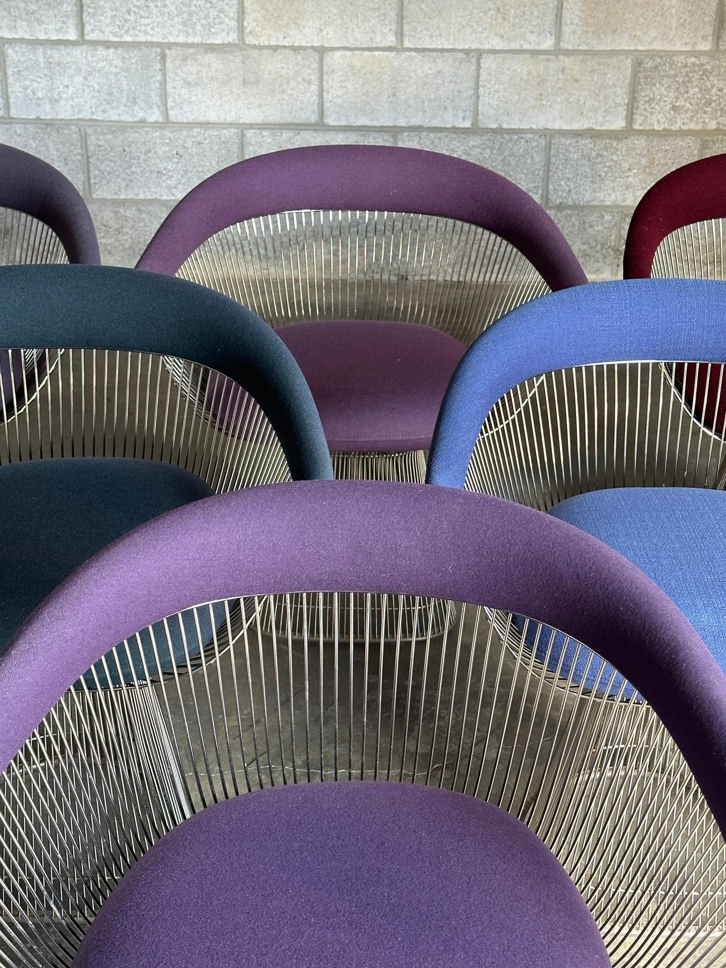 Frisman Vintage Warren Platner Arm Chairs for Knoll- Set of 6
