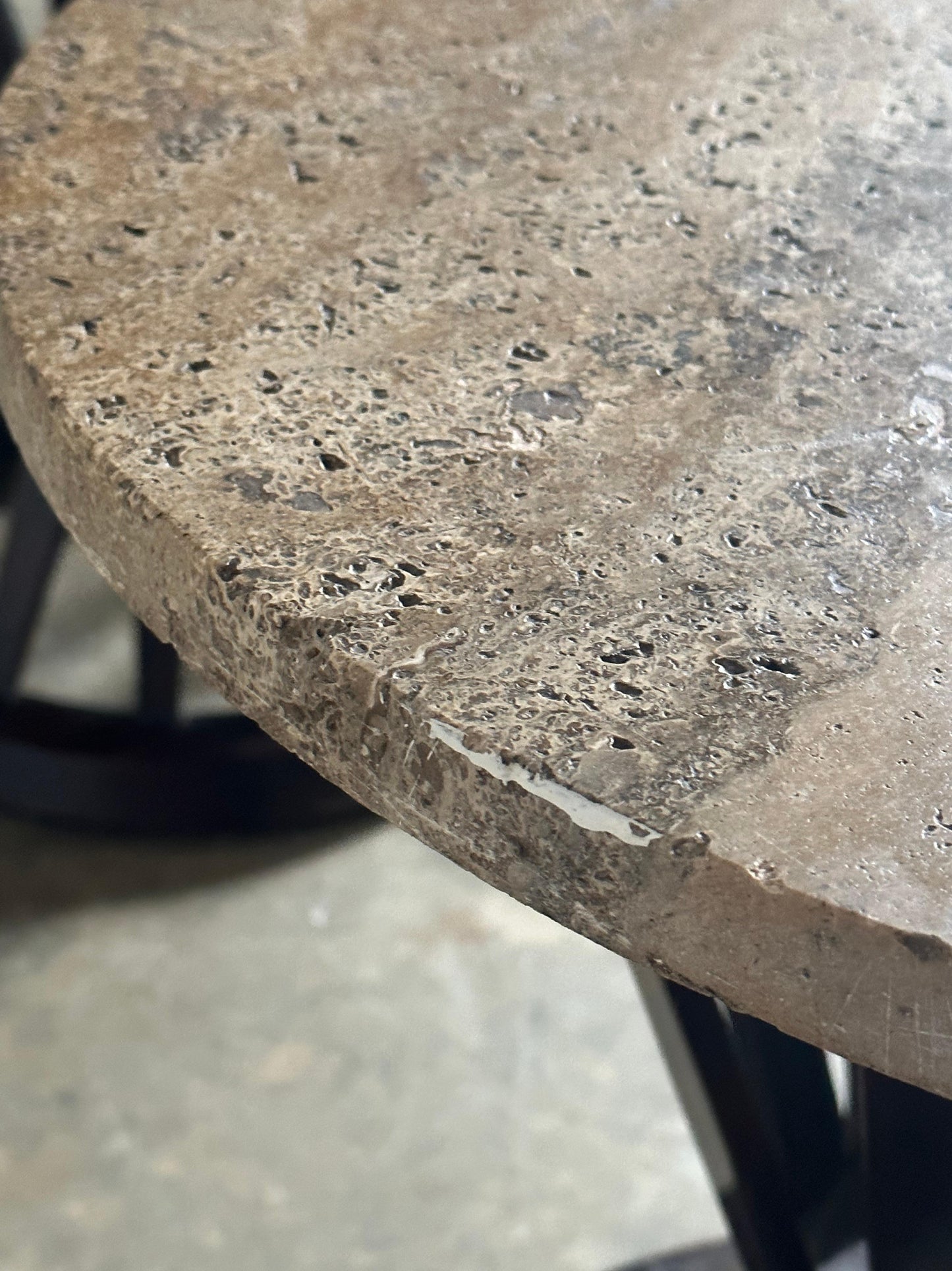 Frisman Vintage Edward Wormley for Dunbar Sheaf of Wheat Tables, Travertine and Ash