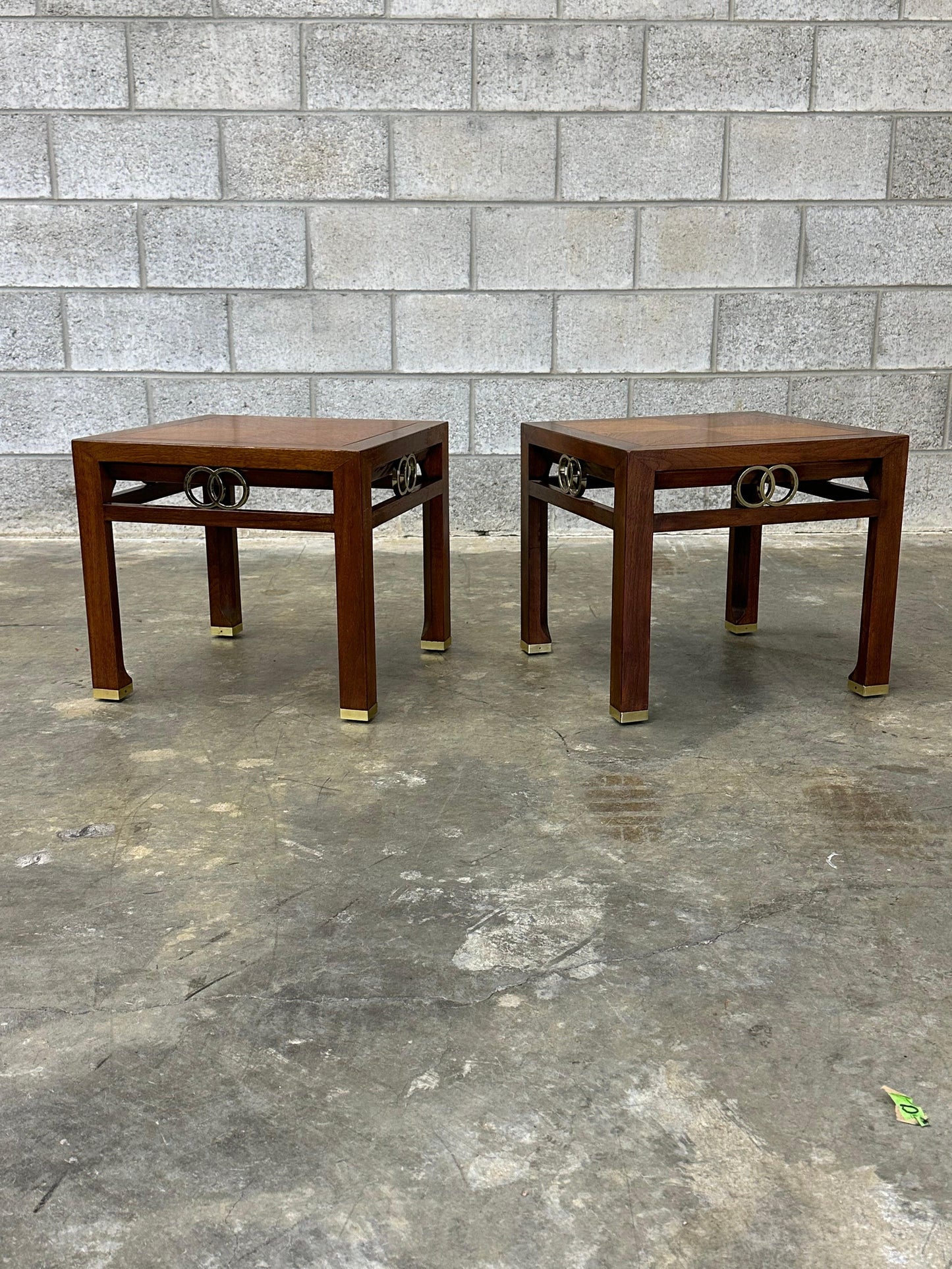 Frisman Vintage Michael Taylor for Baker "Far East" Collection Tables- A Pair