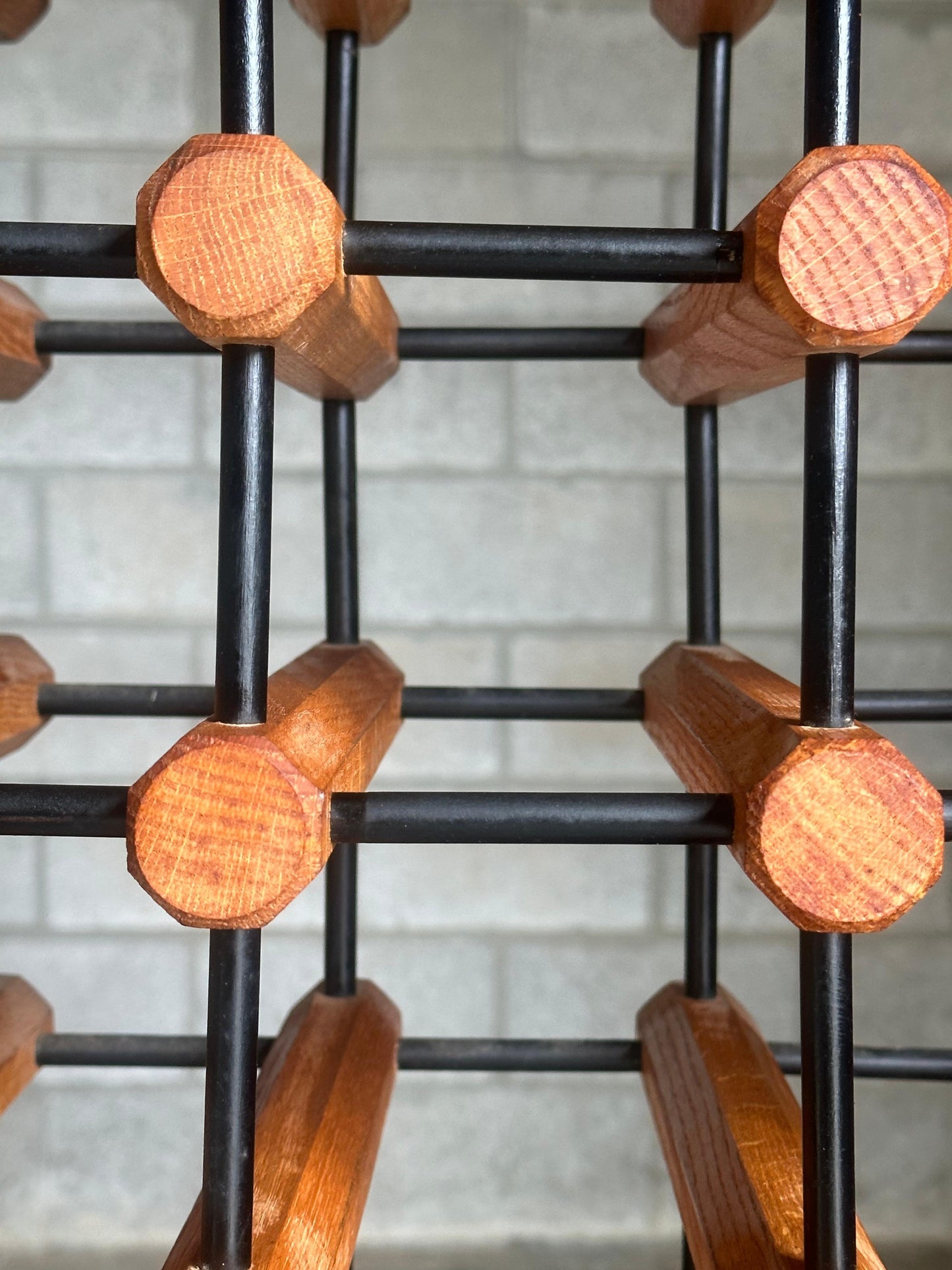 Frisman Vintage Monumental Danish Modular Wine Rack After Richard Nissen for Nissen Langaa