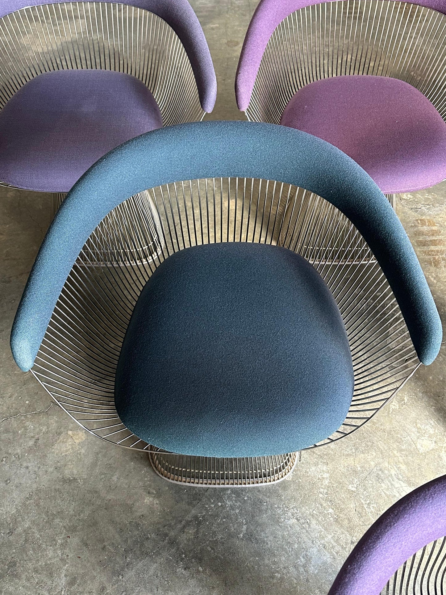 Frisman Vintage Warren Platner Arm Chairs for Knoll- Set of 6