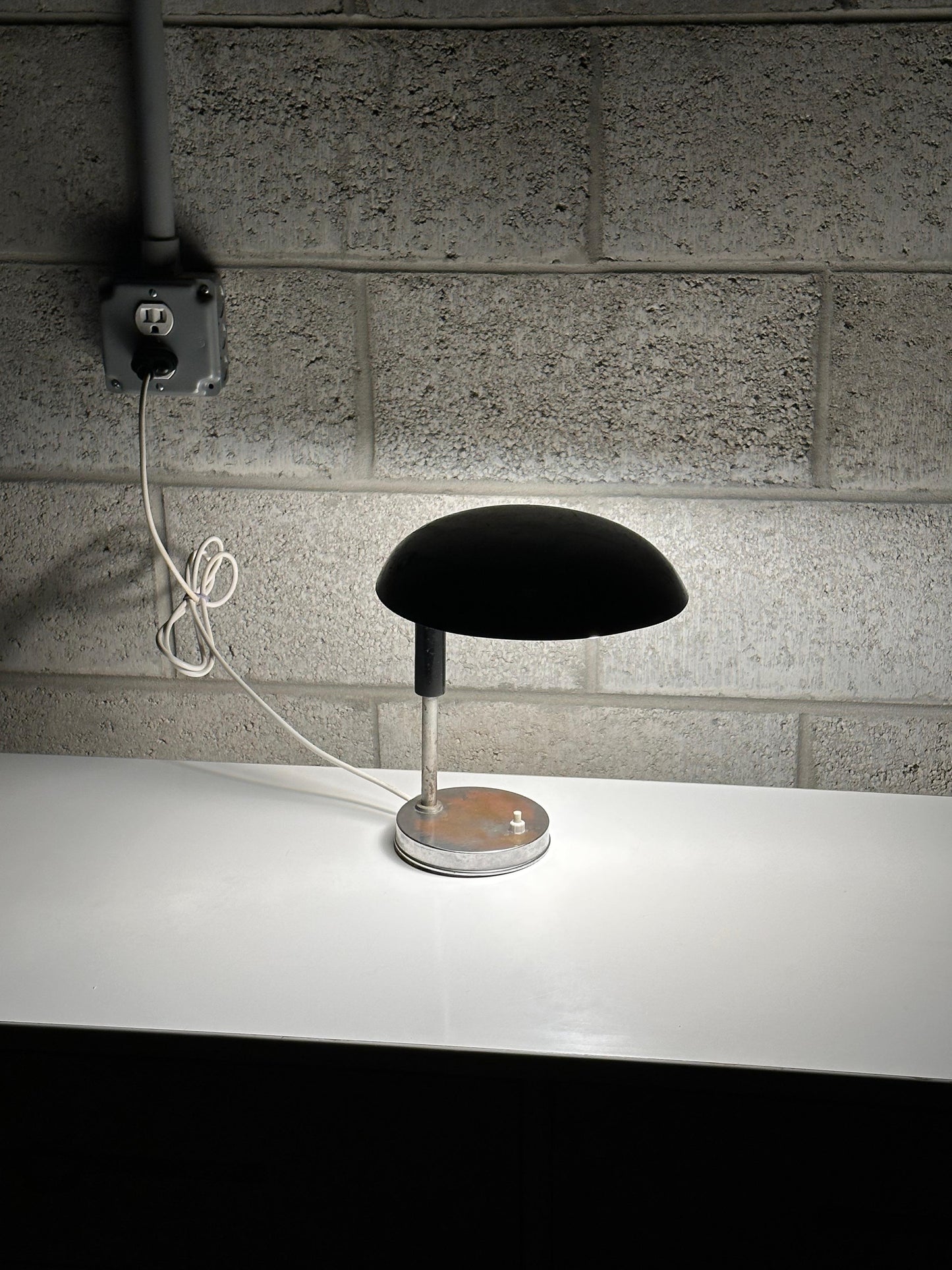Frisman Vintage 1940s Harald Notini for Böhlmarks Attributed Table Lamp, Sweden