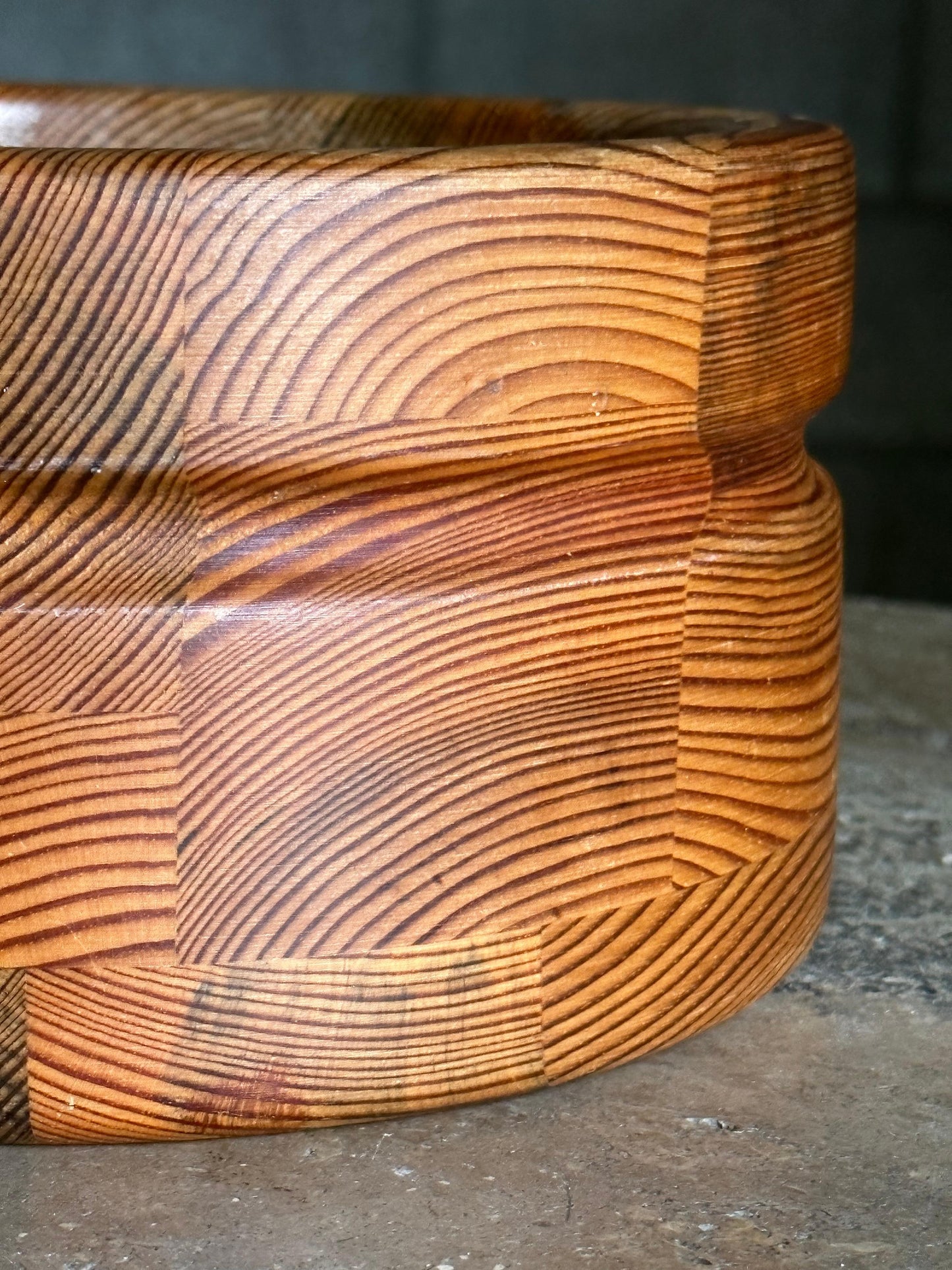 Frisman Vintage Large Pine Bowl by Stig Johnsson for Smålandsslöjd, Värnamo
