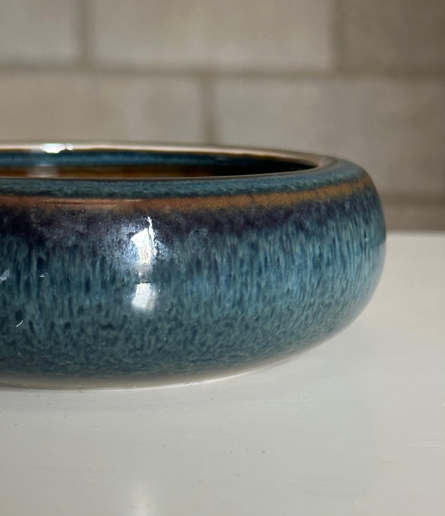 Frisman Vintage Carl Harry Stålhane for Rörstrand Blue Stoneware Bowl, 1950s
