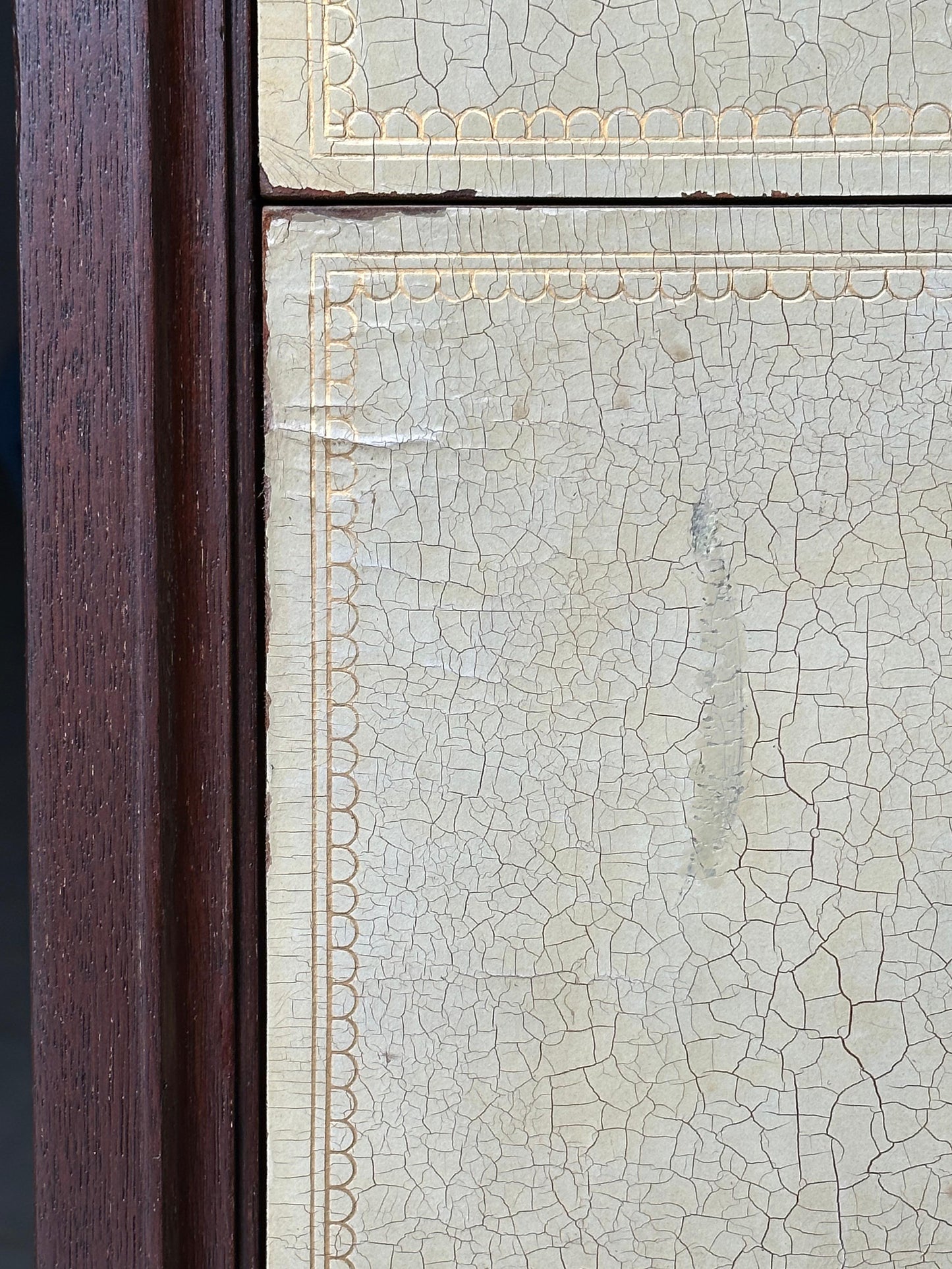 Frisman Vintage Tommi Parzinger Leather Front Chest of Drawers for Charak Modern