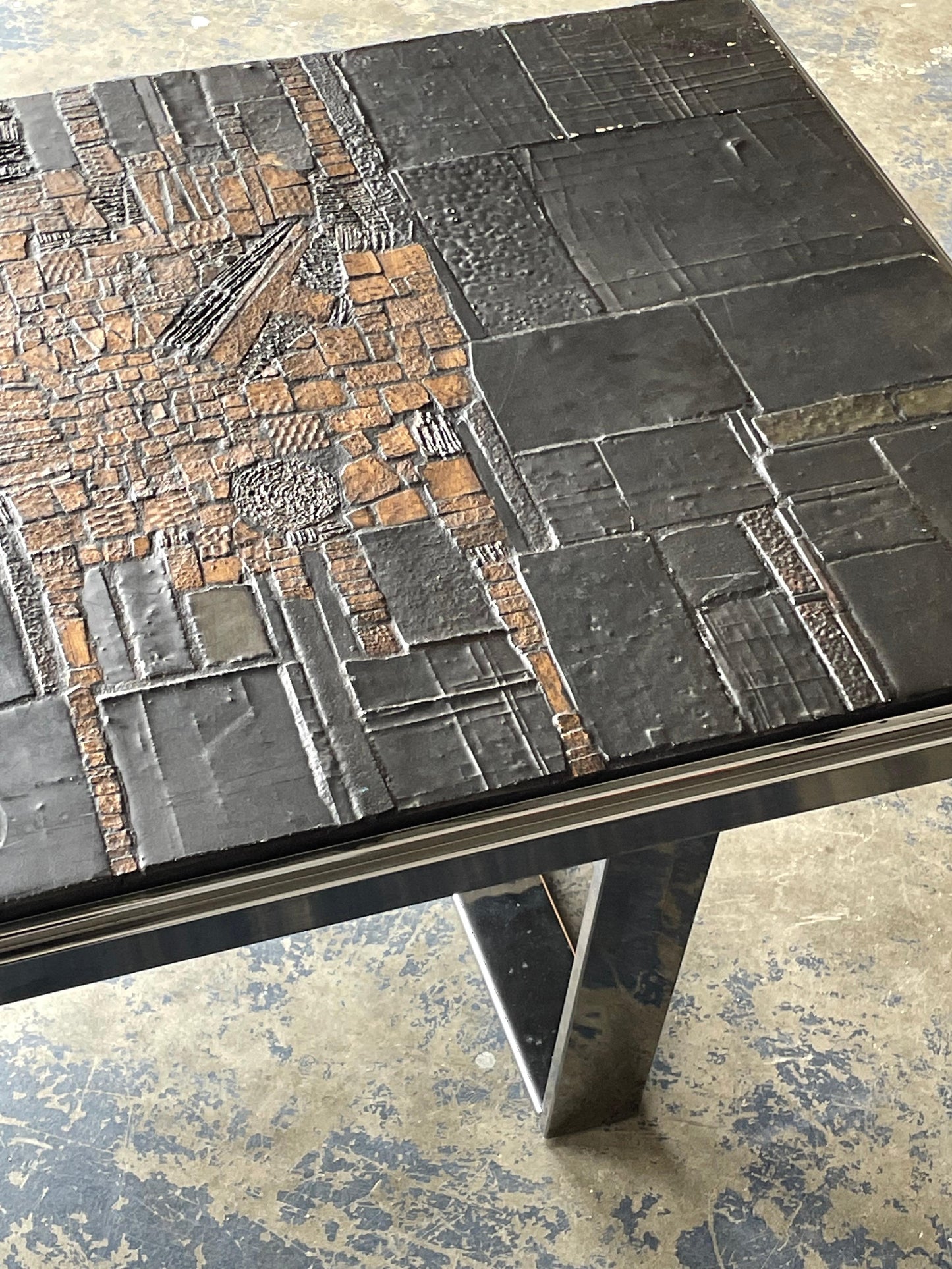 Frisman Vintage Pia Manu Brutalist Coffee Table