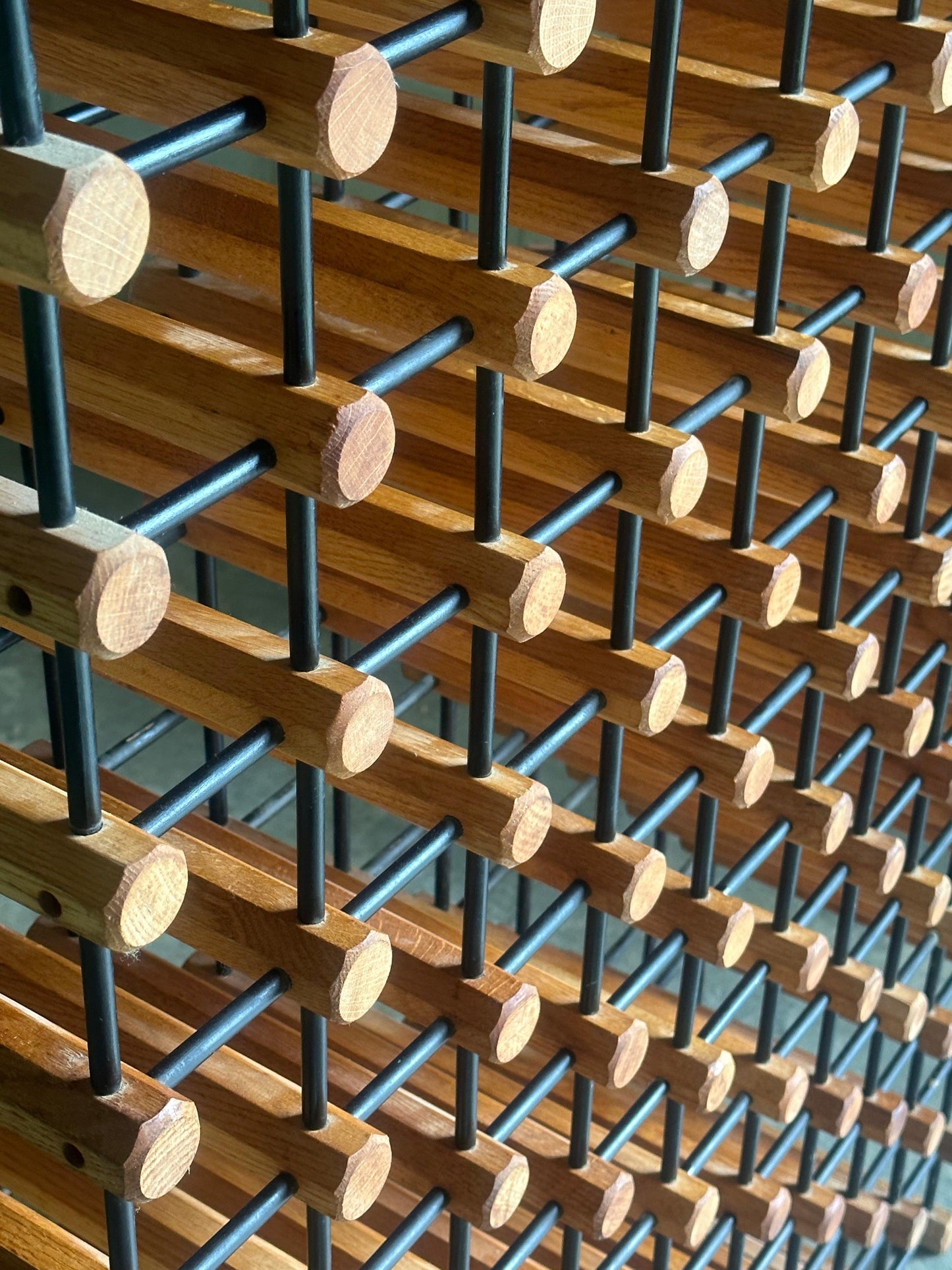 Frisman Vintage Monumental Danish Modular Wine Rack After Richard Nissen for Nissen Langaa