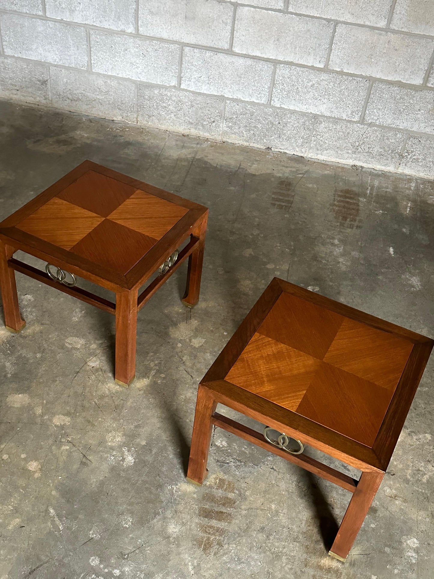 Frisman Vintage Michael Taylor for Baker "Far East" Collection Tables- A Pair