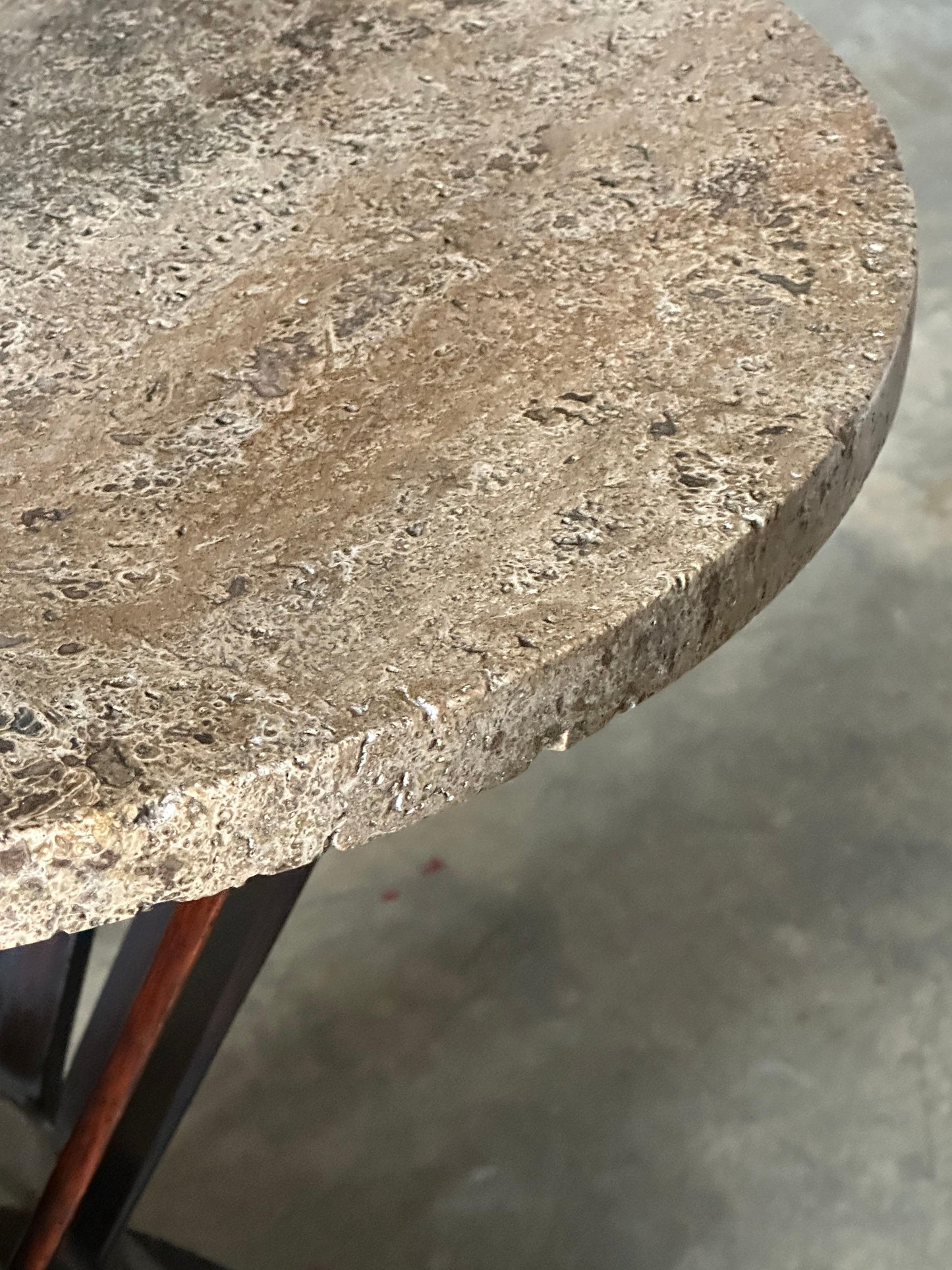 Frisman Vintage Edward Wormley for Dunbar Sheaf of Wheat Tables, Travertine and Ash