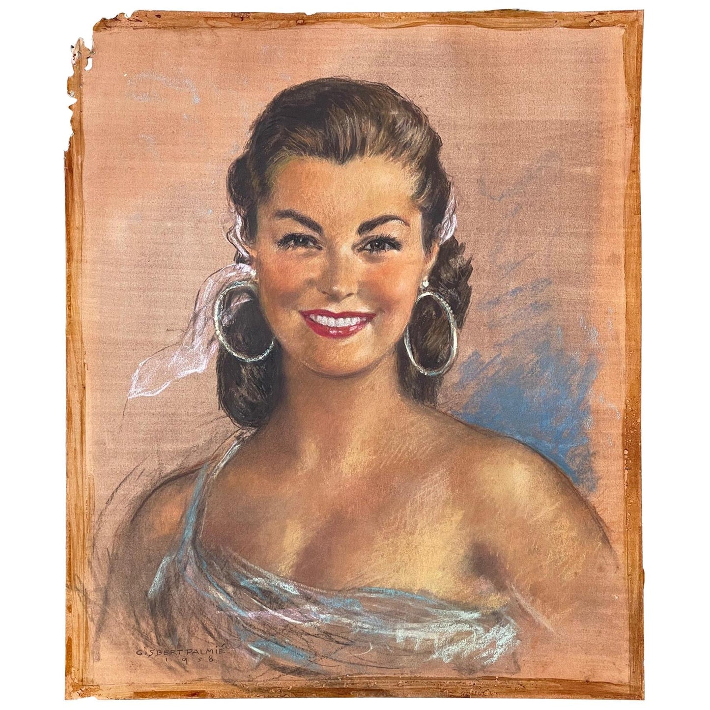 Frisman Vintage Gisbert Palmie Drawing, 1958