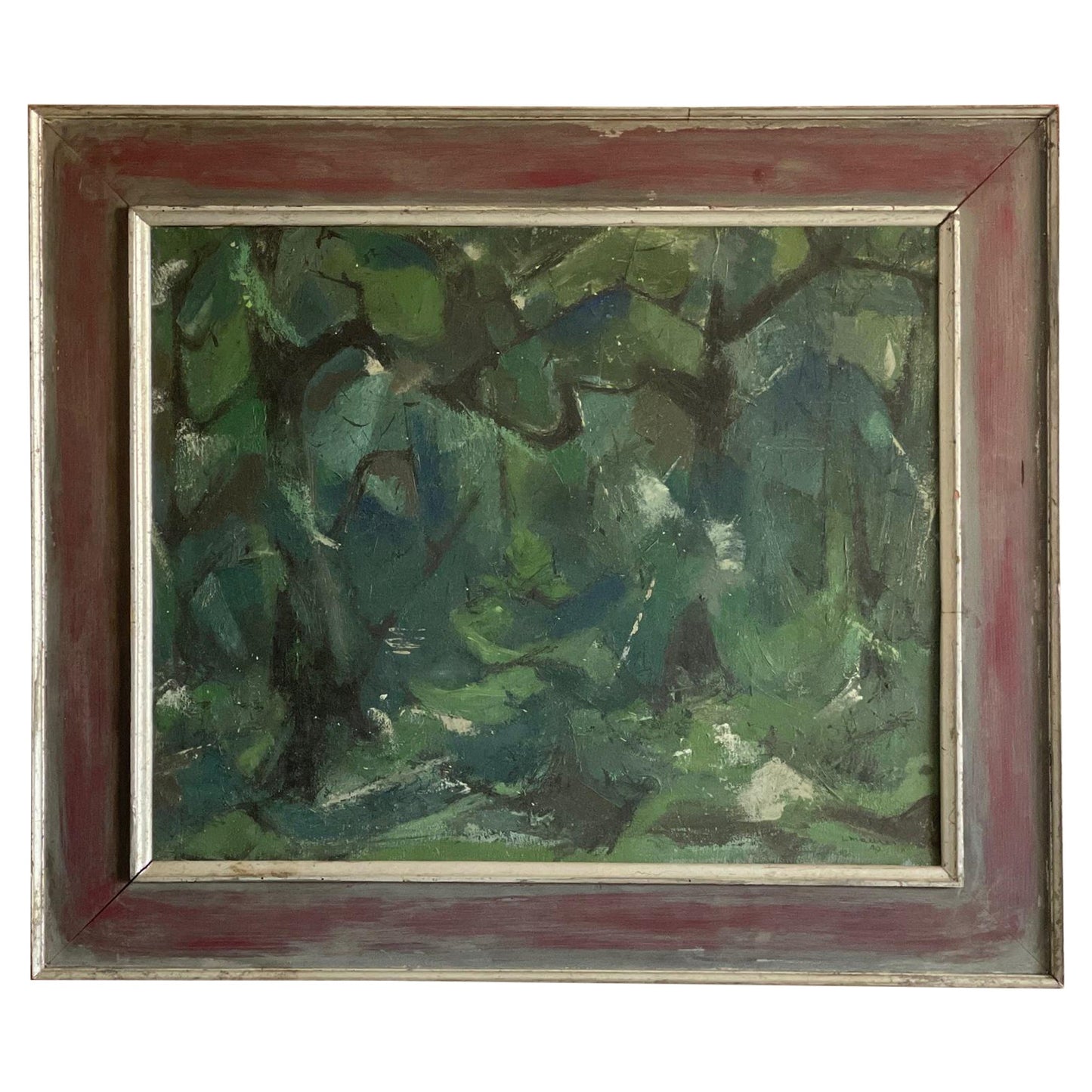 Frisman Vintage Landscape by Leonard Maurer, 1949