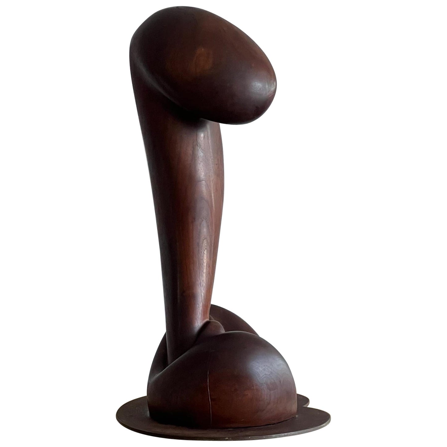 Frisman Vintage Figurative Walnut Sculpture