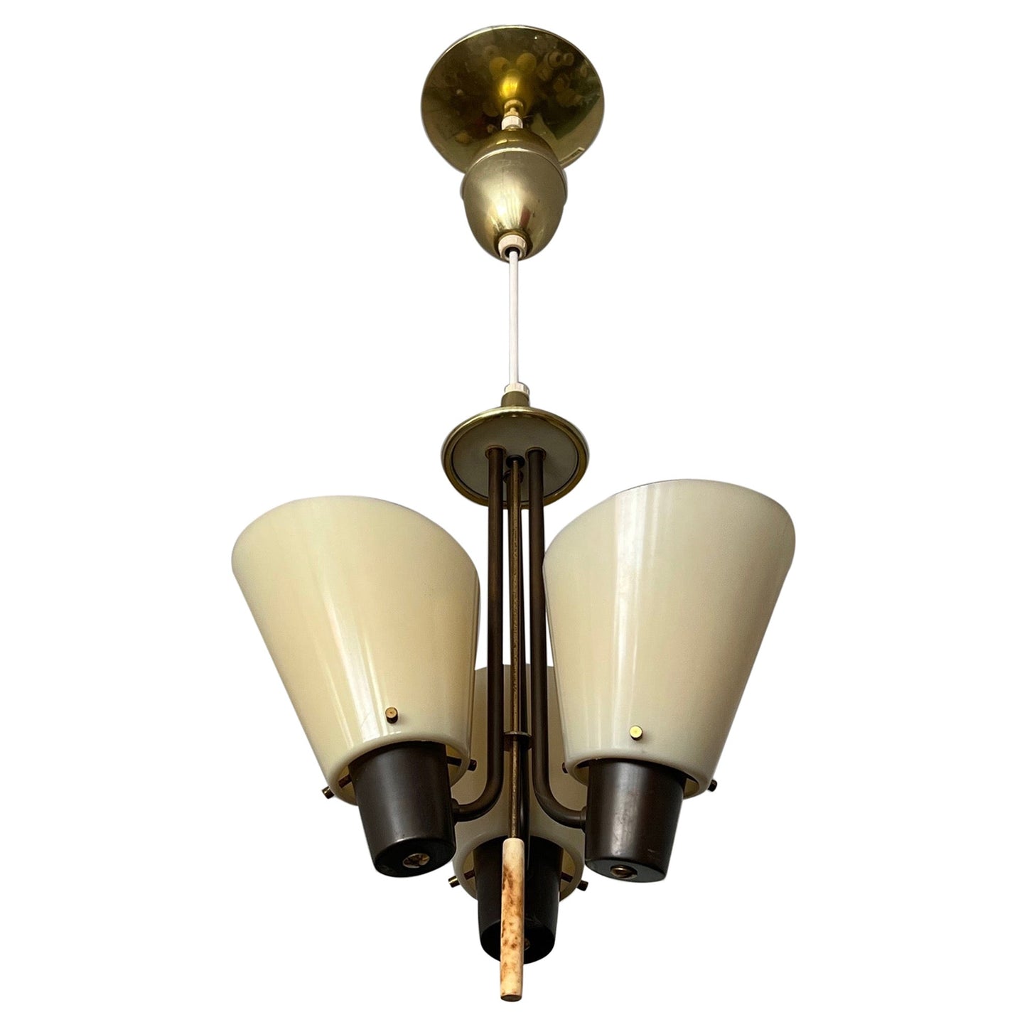 Frisman Vintage Unusual Chandelier by Lightolier