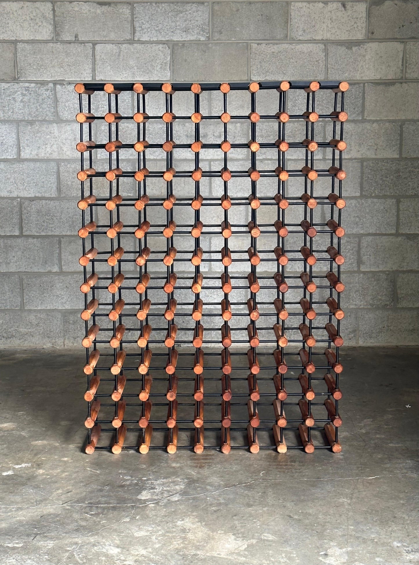 Frisman Vintage Monumental Danish Modular Wine Rack After Richard Nissen for Nissen Langaa