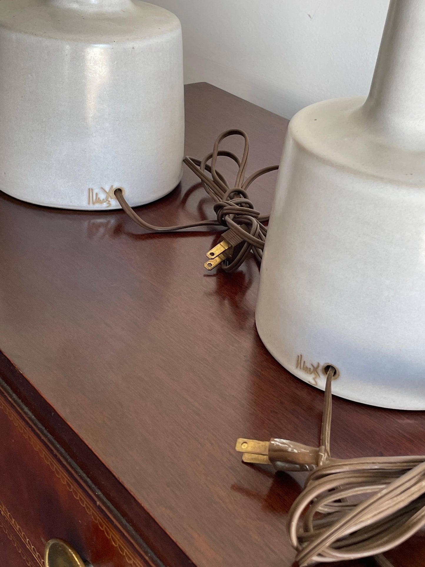 Frisman Vintage Martz Lamps by Jane and Gordon Martz for Marshall Studios, Ceramic Table Lamps