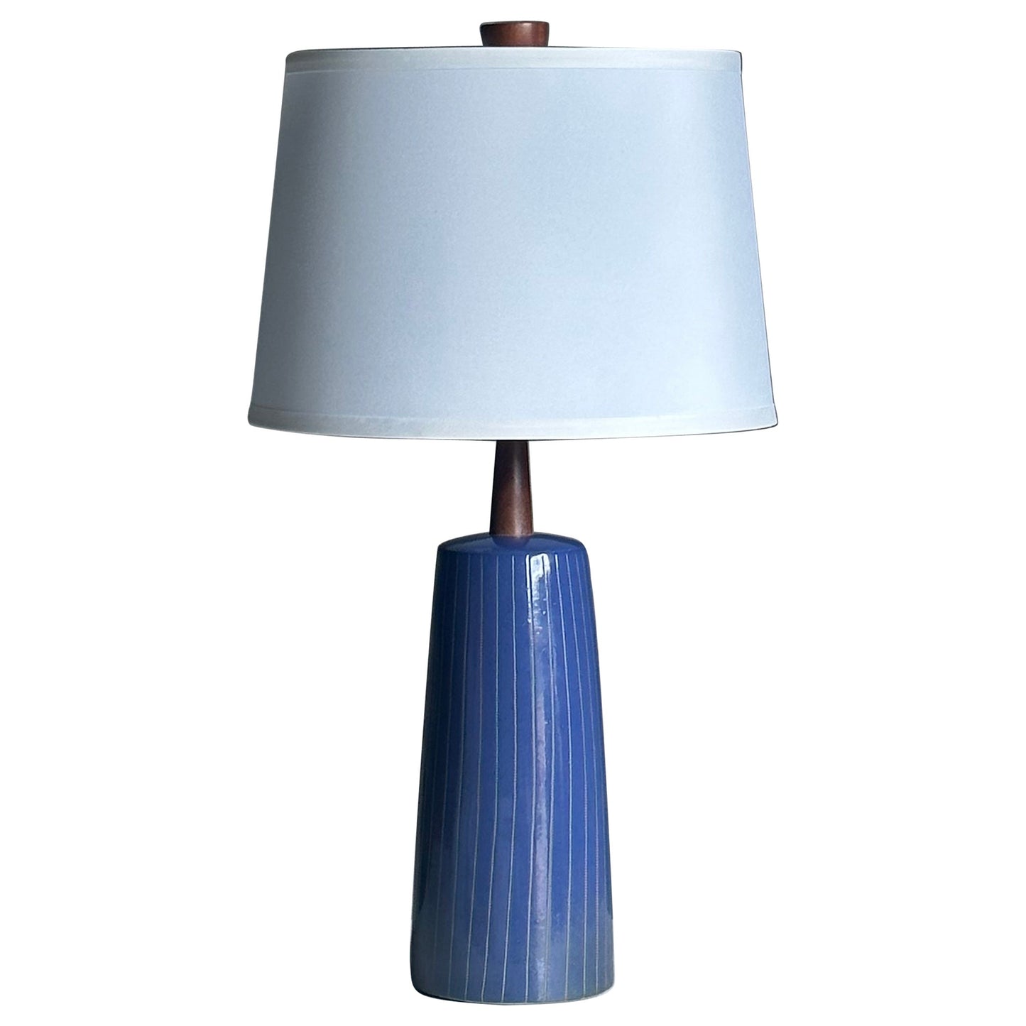 Frisman Vintage Martz Lamp by Jane and Gordon Martz/ Marshall Studios, ceramic and walnut