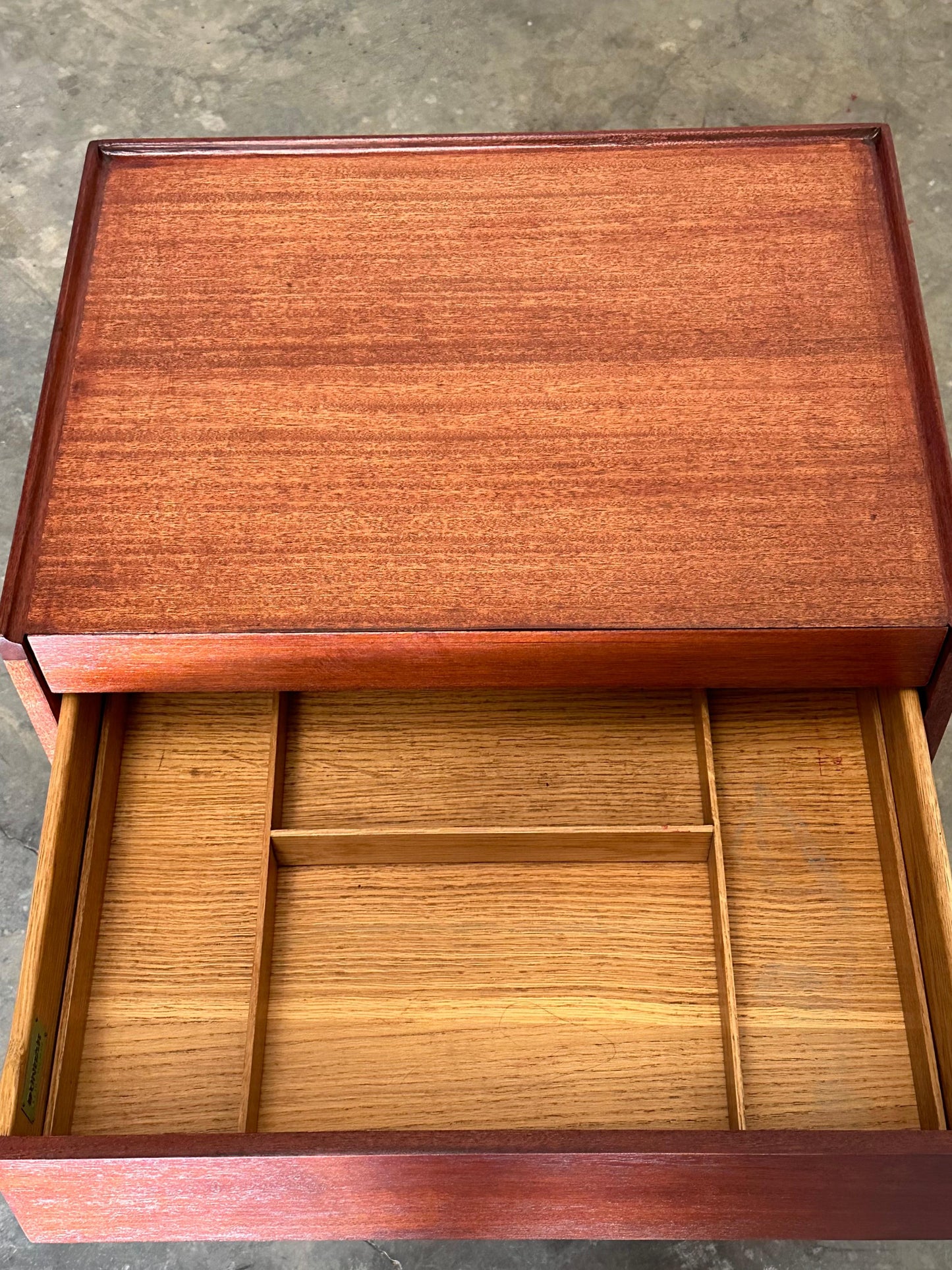 Frisman Vintage Edward Wormley for Dunbar Small Louvered Chest of Drawers