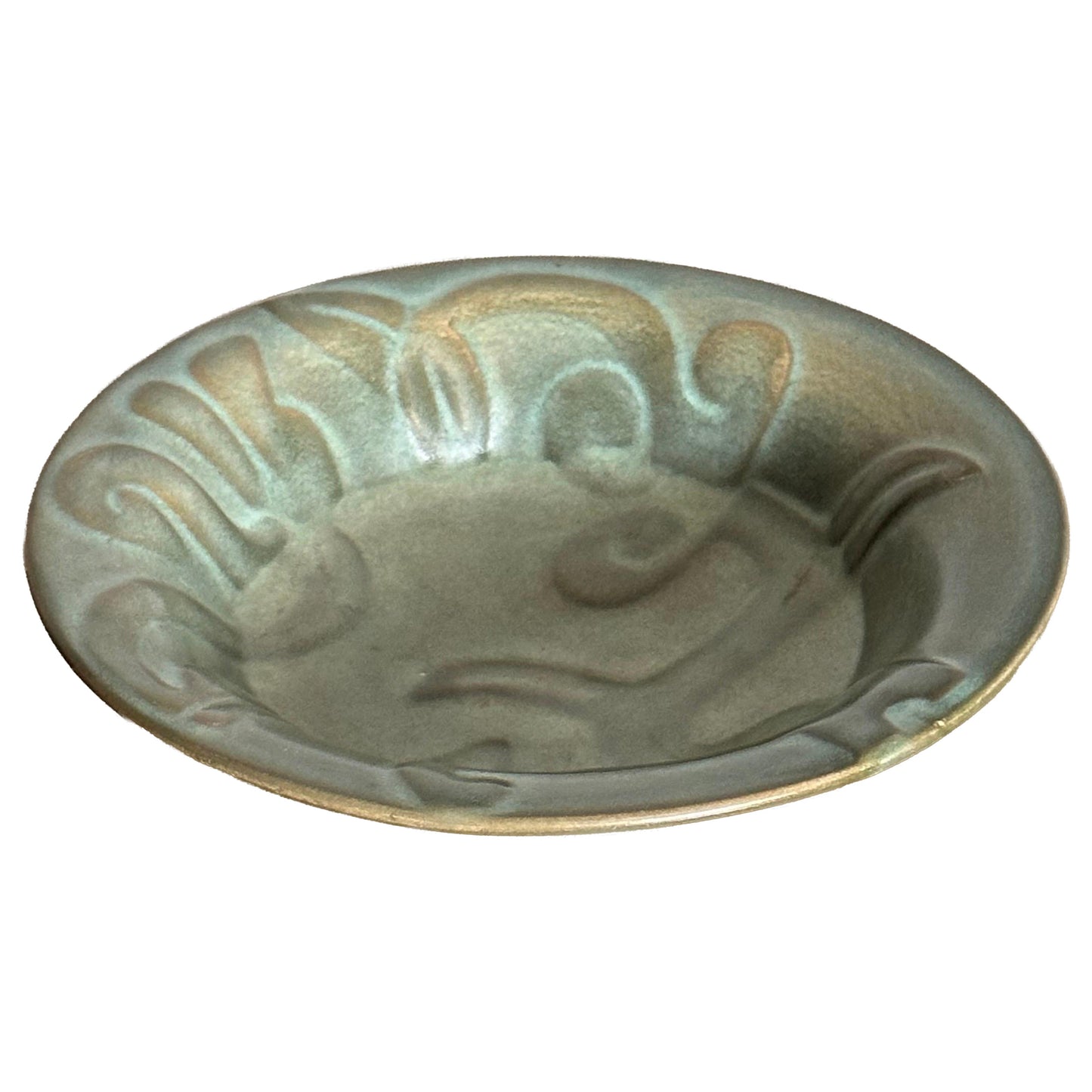 Frisman Vintage Allan Ebeling for Bo-Fajans Art Deco Low Bowl