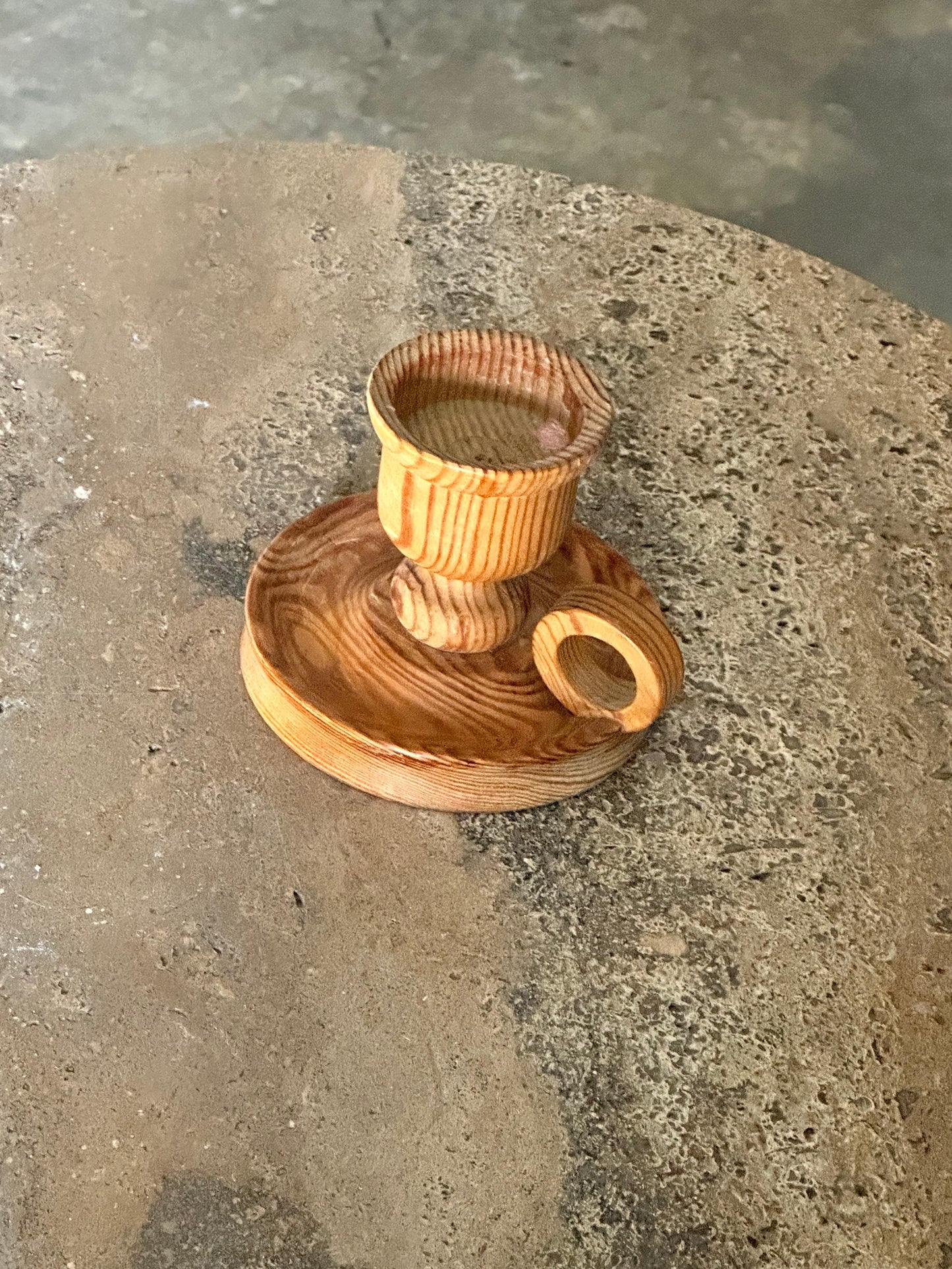 Frisman Vintage Swedish Modern Organic Pine Candleholder