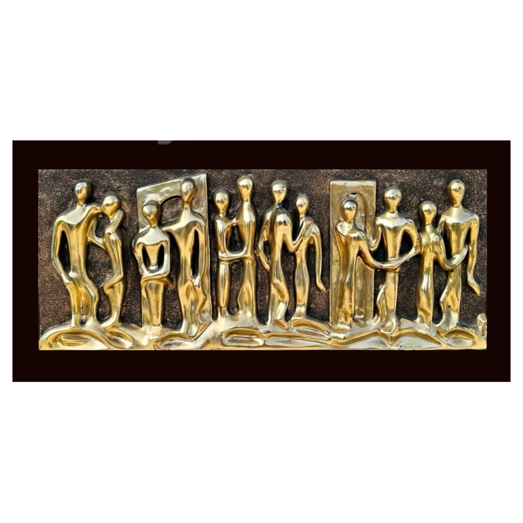 Frisman Vintage “Lovers” Huge Brutalist Fiberglass Wall Sculpture Espada for Finesse Originals