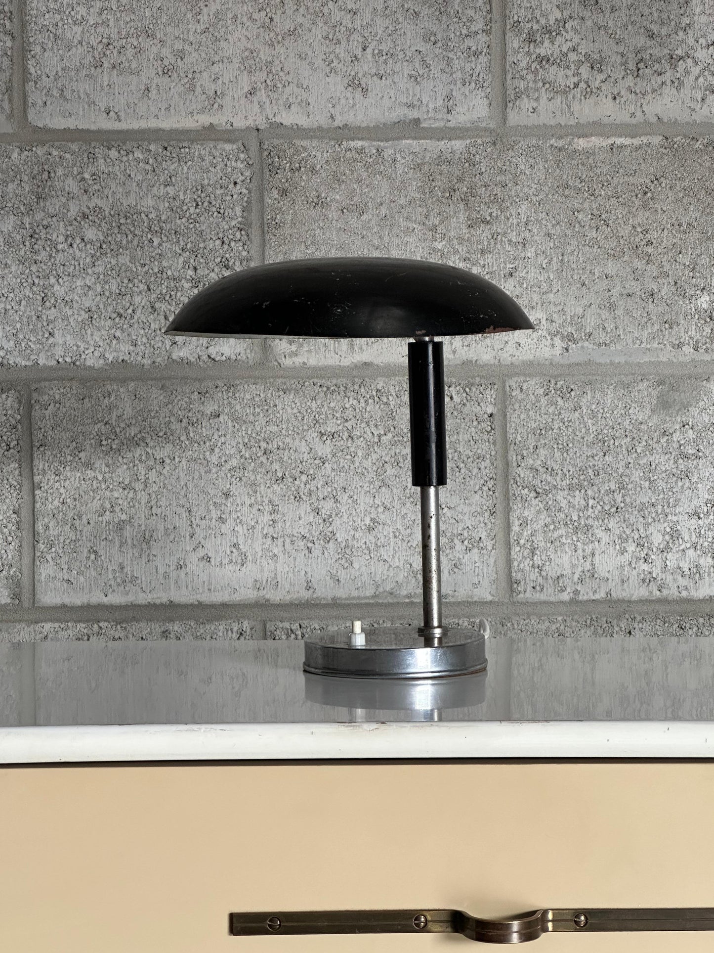 Frisman Vintage 1940s Harald Notini for Böhlmarks Attributed Table Lamp, Sweden