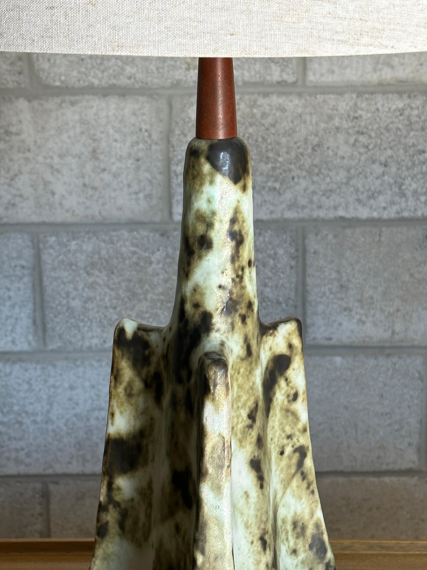 Frisman Vintage Rare Martz Lamp by Jane and Gordon Martz for Marhsall Studios, Ceramic, Freeform