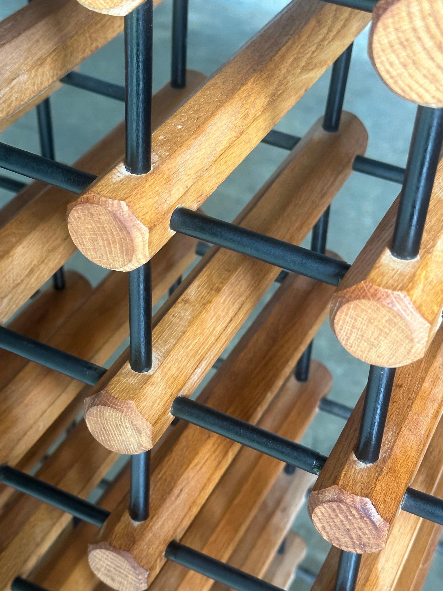 Frisman Vintage Monumental Danish Modular Wine Rack After Richard Nissen for Nissen Langaa