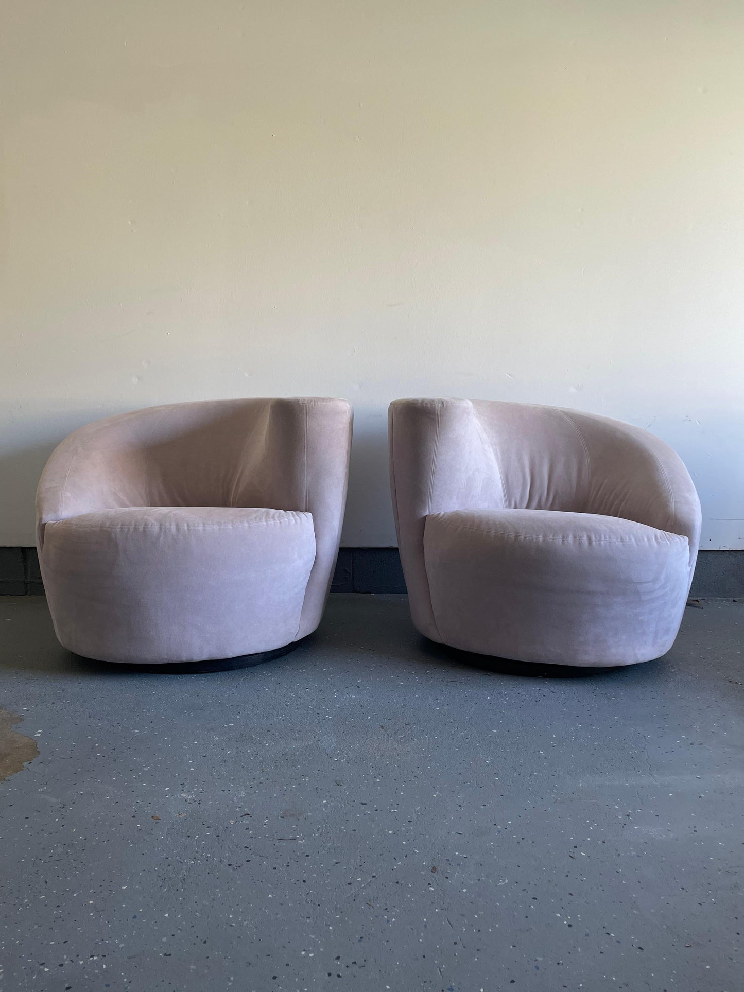 Frisman Vintage Corkscrew or Nautilus Swivel Chairs by Directional