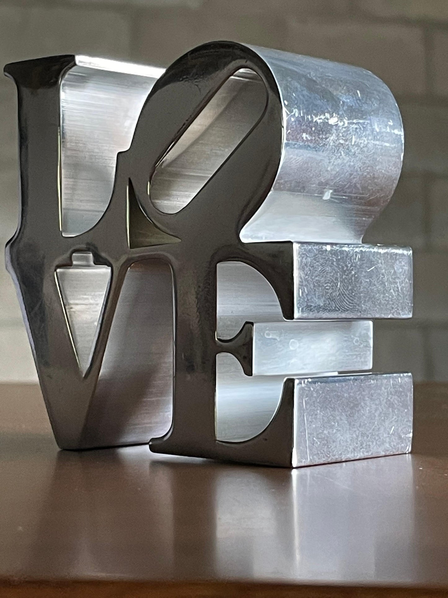 Frisman Vintage Robert Indiana Style Love Paperweight or Small Sculpture