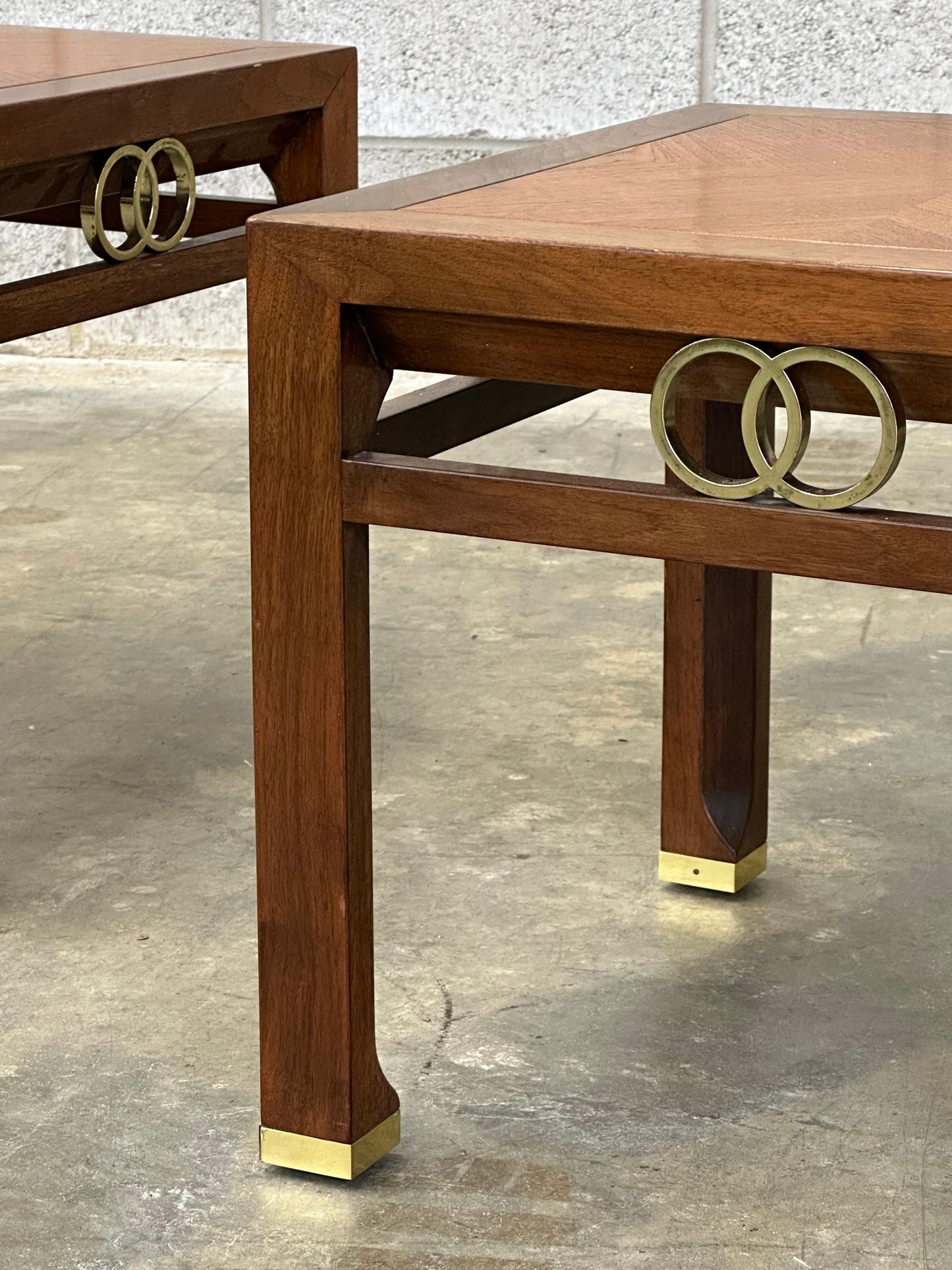 Frisman Vintage Michael Taylor for Baker "Far East" Collection Tables- A Pair