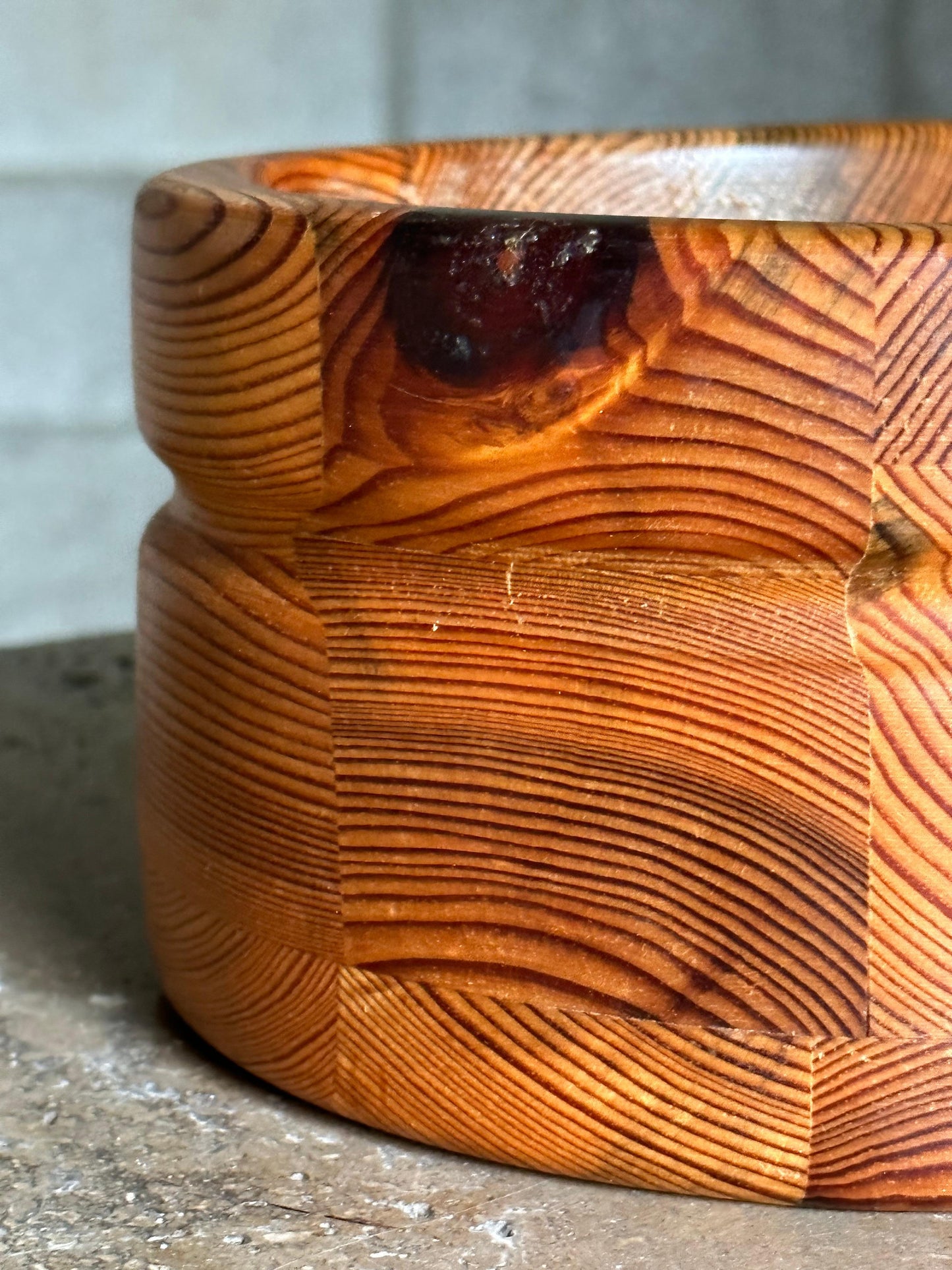 Frisman Vintage Large Pine Bowl by Stig Johnsson for Smålandsslöjd, Värnamo