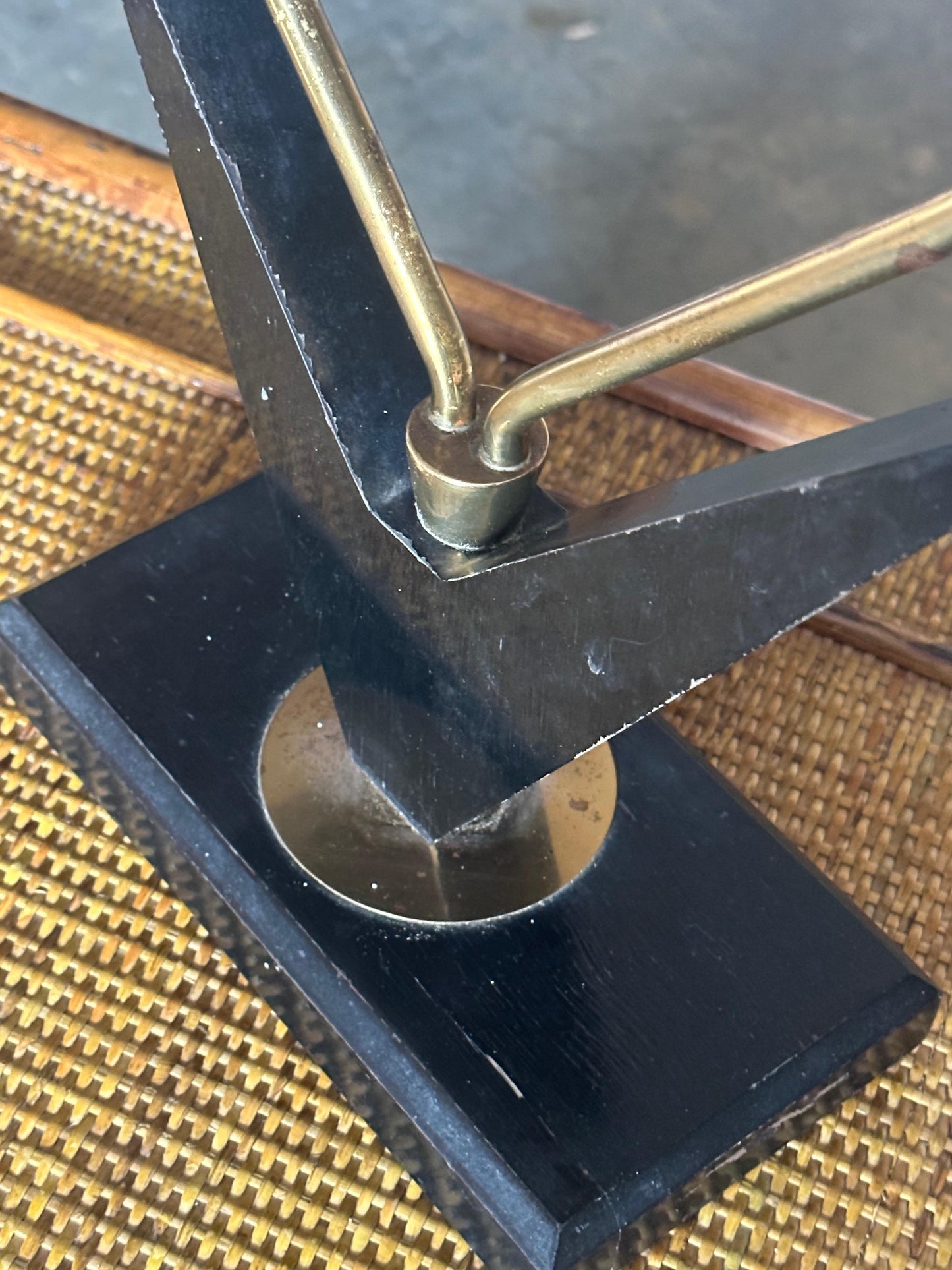 Frisman Vintage American Modernist Designer Boomerang Table Lamp