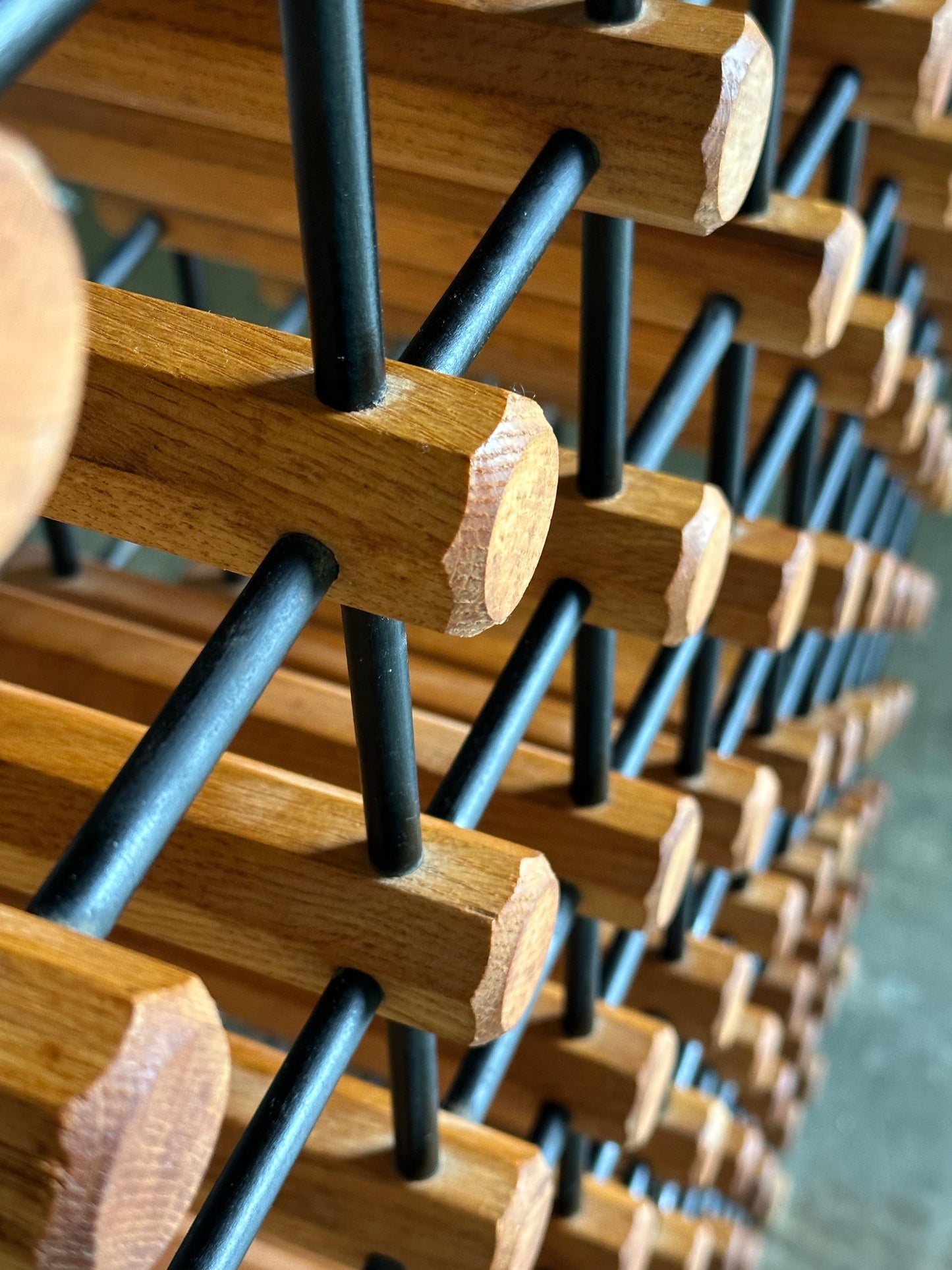 Frisman Vintage Monumental Danish Modular Wine Rack After Richard Nissen for Nissen Langaa