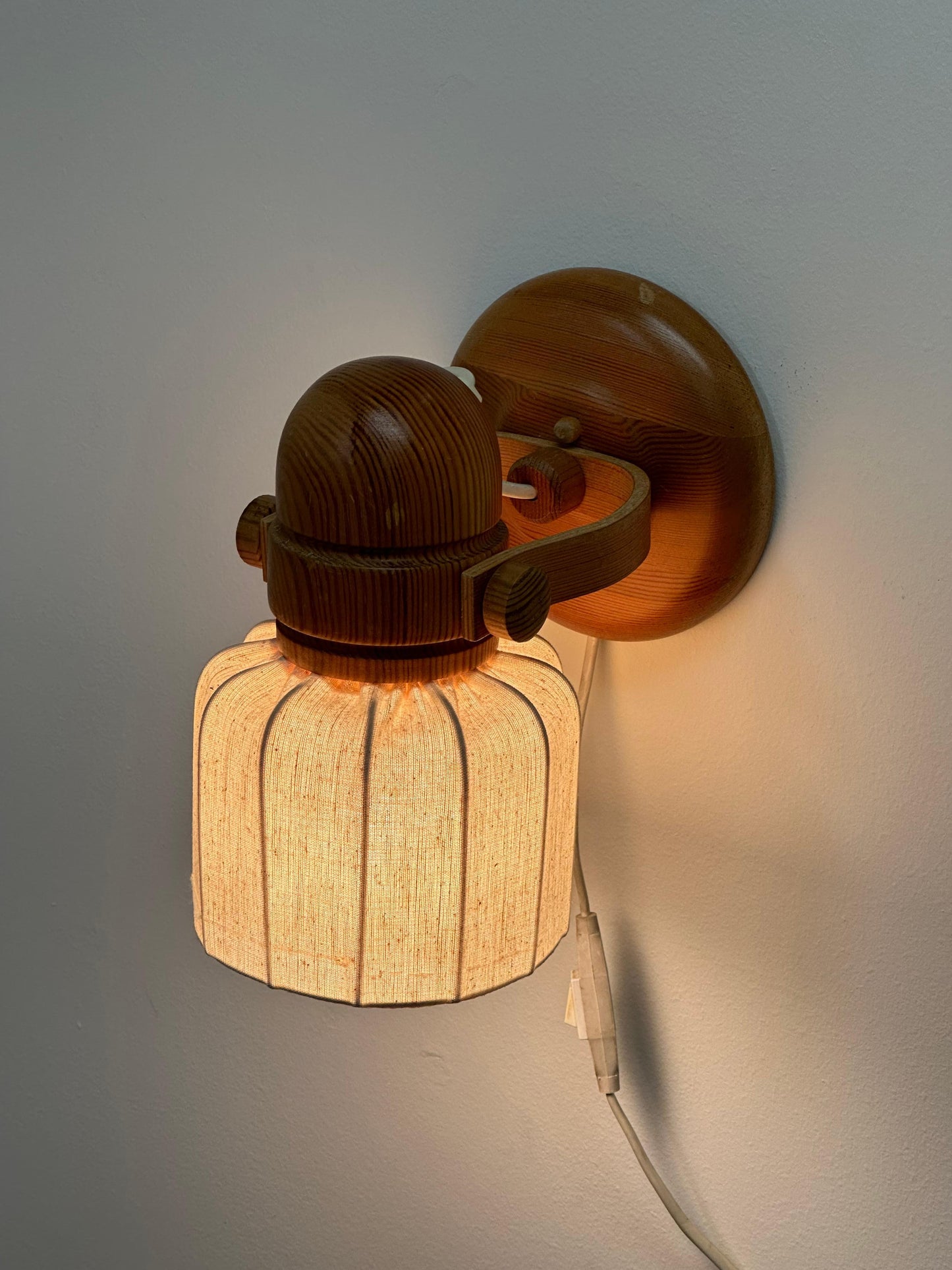 Frisman Vintage Markslöjd Sweden Pine Sconce or Wall Light
