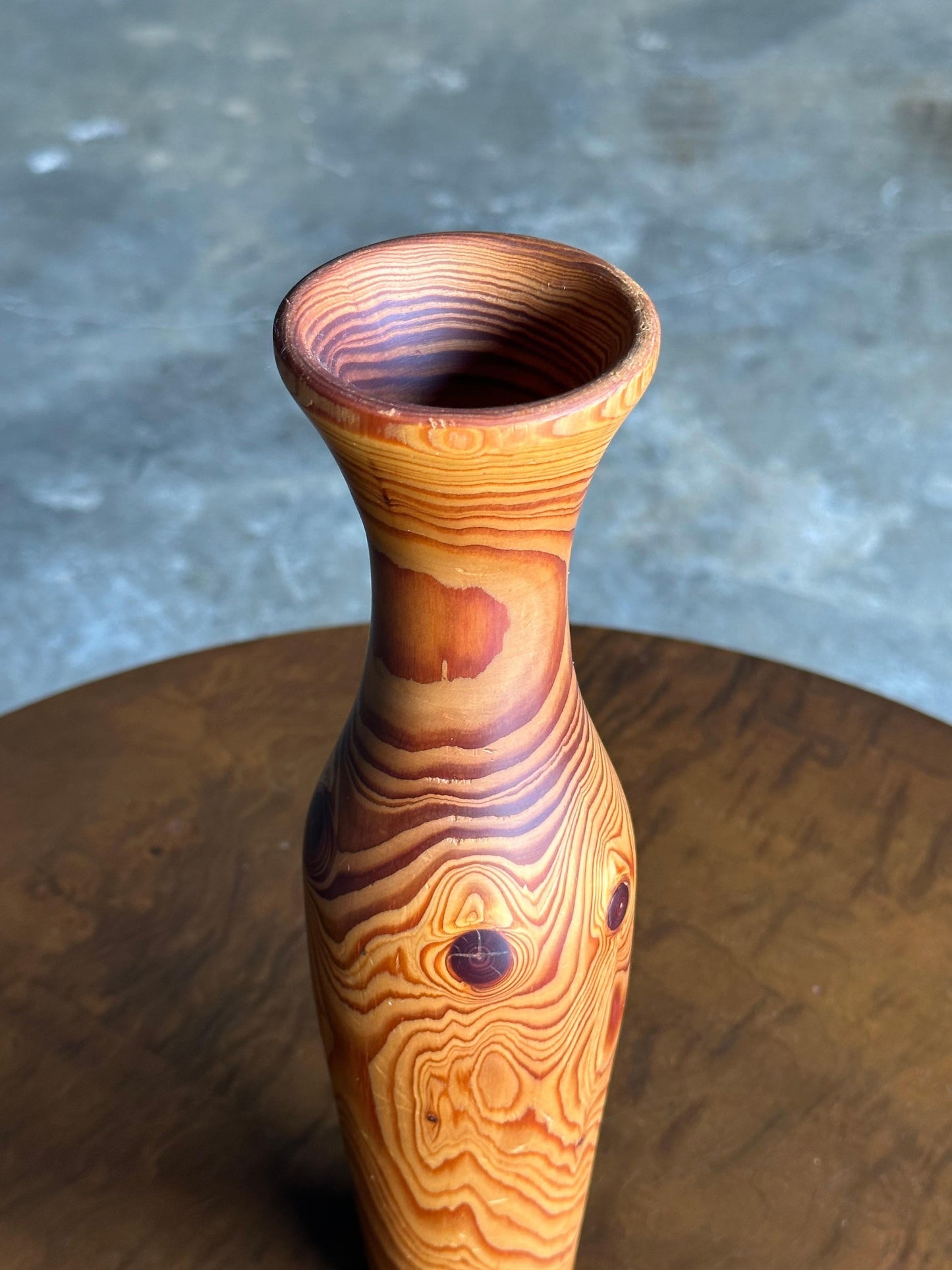 Frisman Vintage Swedish Modernist Vase by Stig Pettersson, Pine