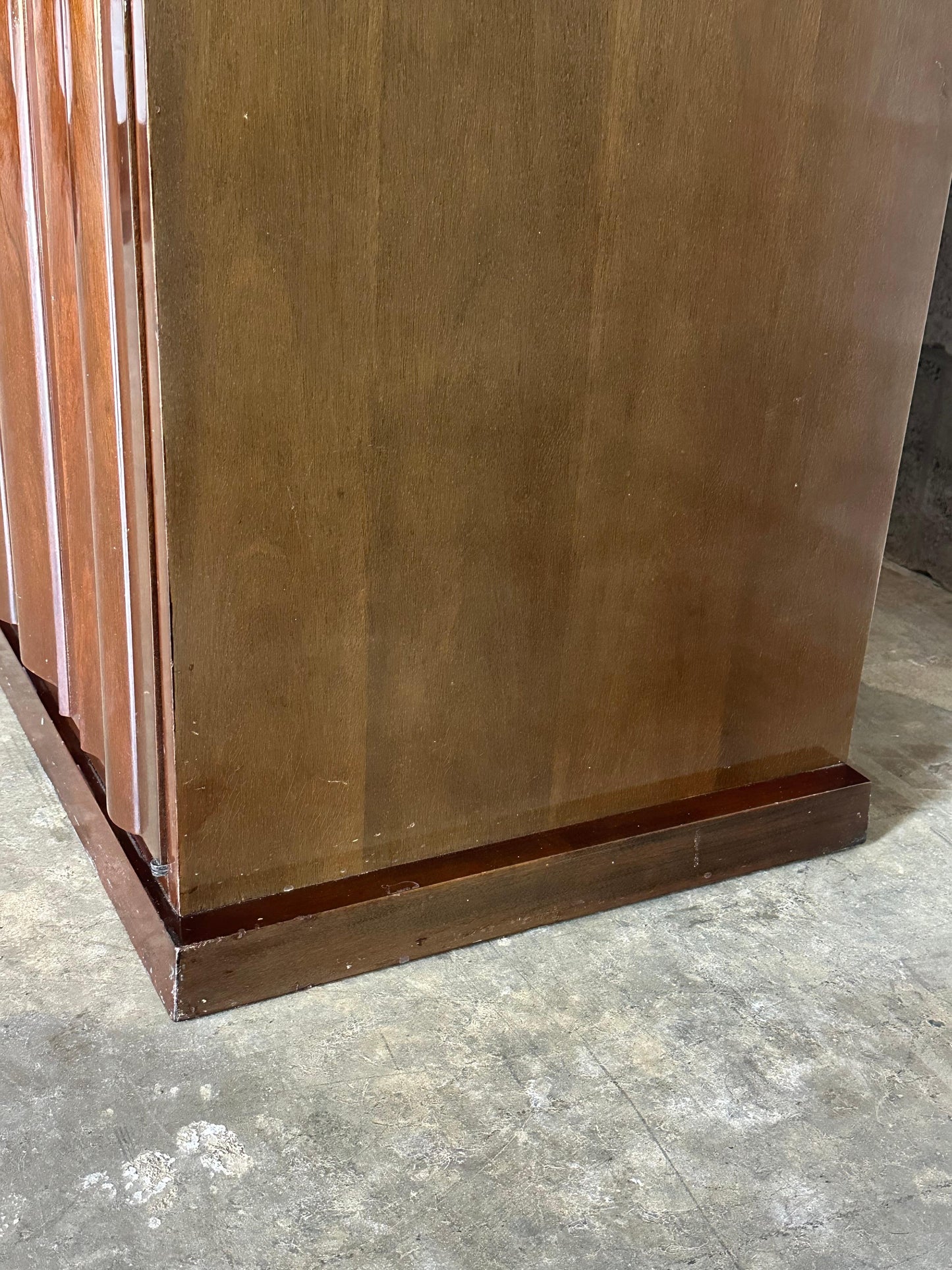 Frisman Vintage Tommi Parzinger Tall Illuminated Bar Cabinet for Parzinger Originals