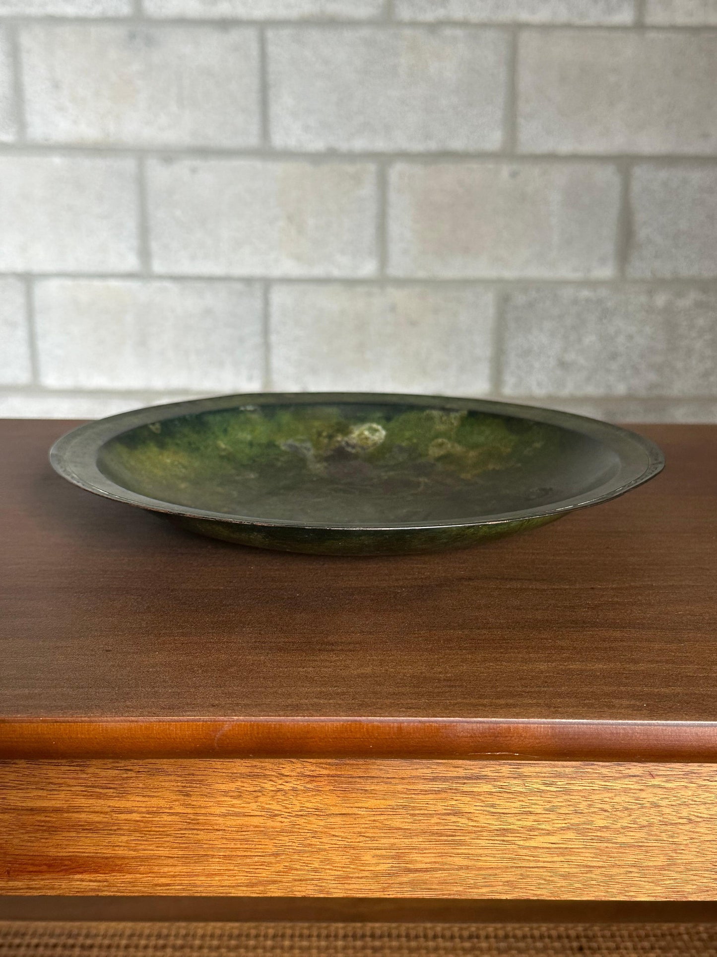 Frisman Vintage 1960s Modernist Bronze Low Bowl, Sweden