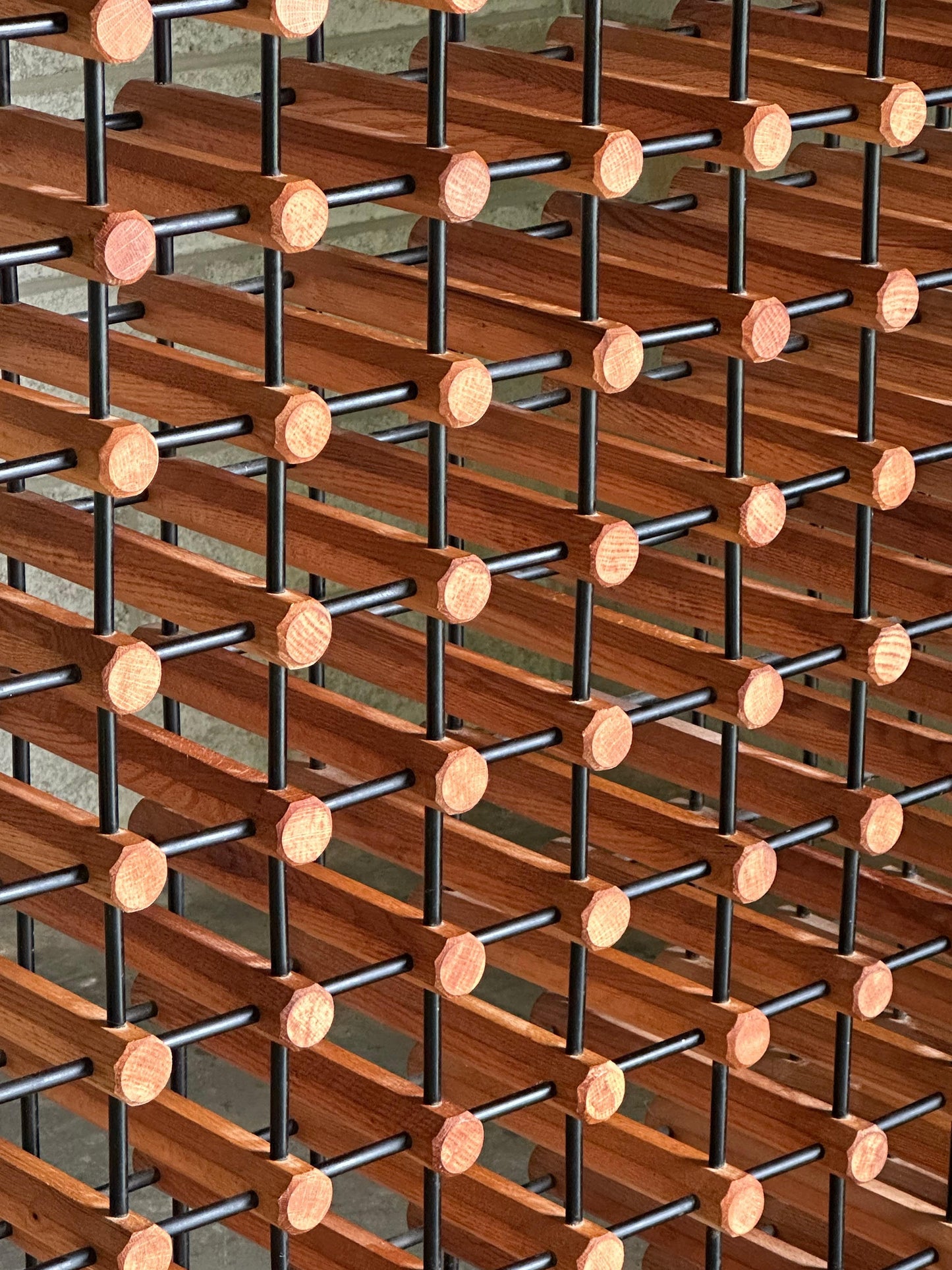 Frisman Vintage Monumental Danish Modular Wine Rack After Richard Nissen for Nissen Langaa