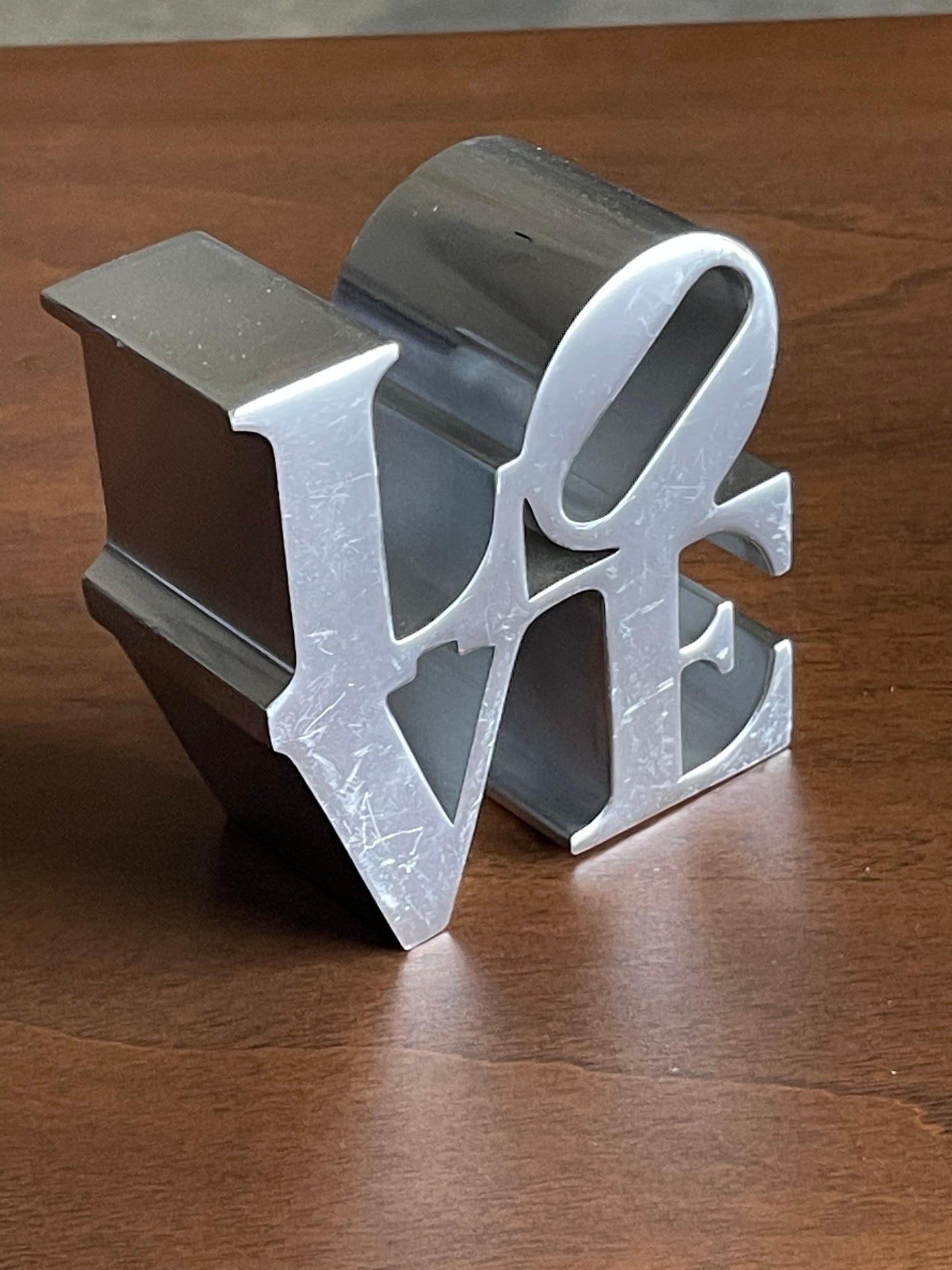 Frisman Vintage Robert Indiana Style Love Paperweight or Small Sculpture