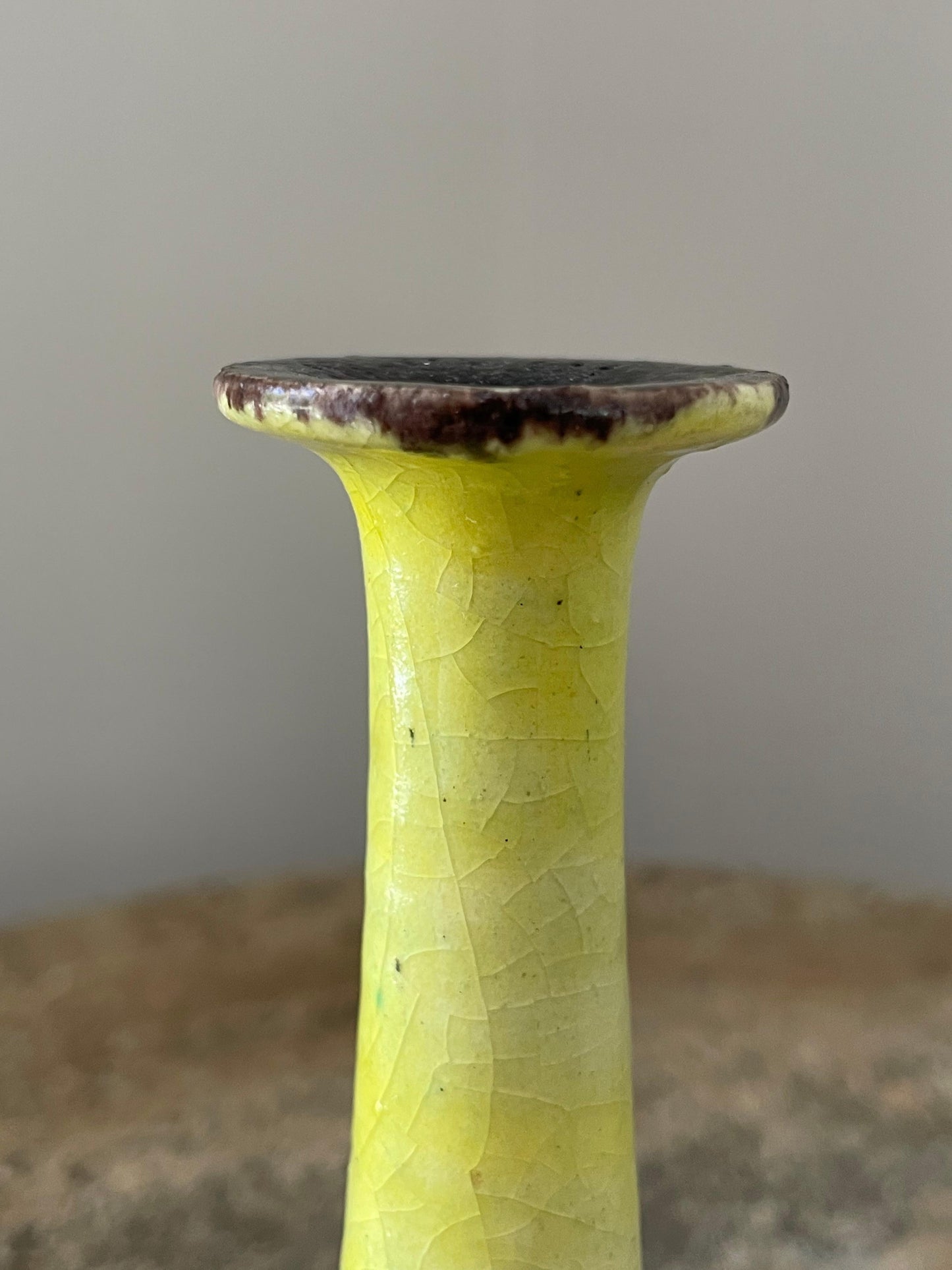 Frisman Vintage Bruno Gambone Glazed Ceramic Vase, Italy