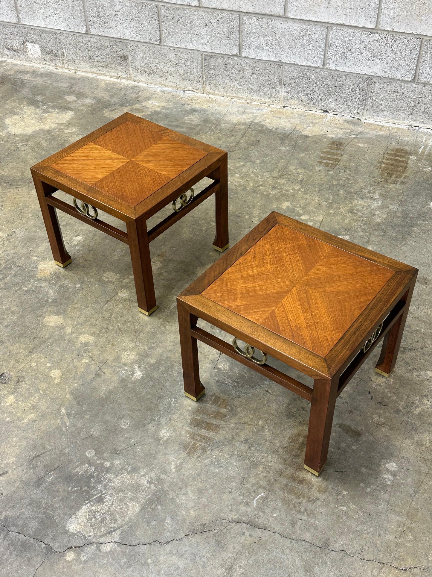 Frisman Vintage Michael Taylor for Baker "Far East" Collection Tables- A Pair