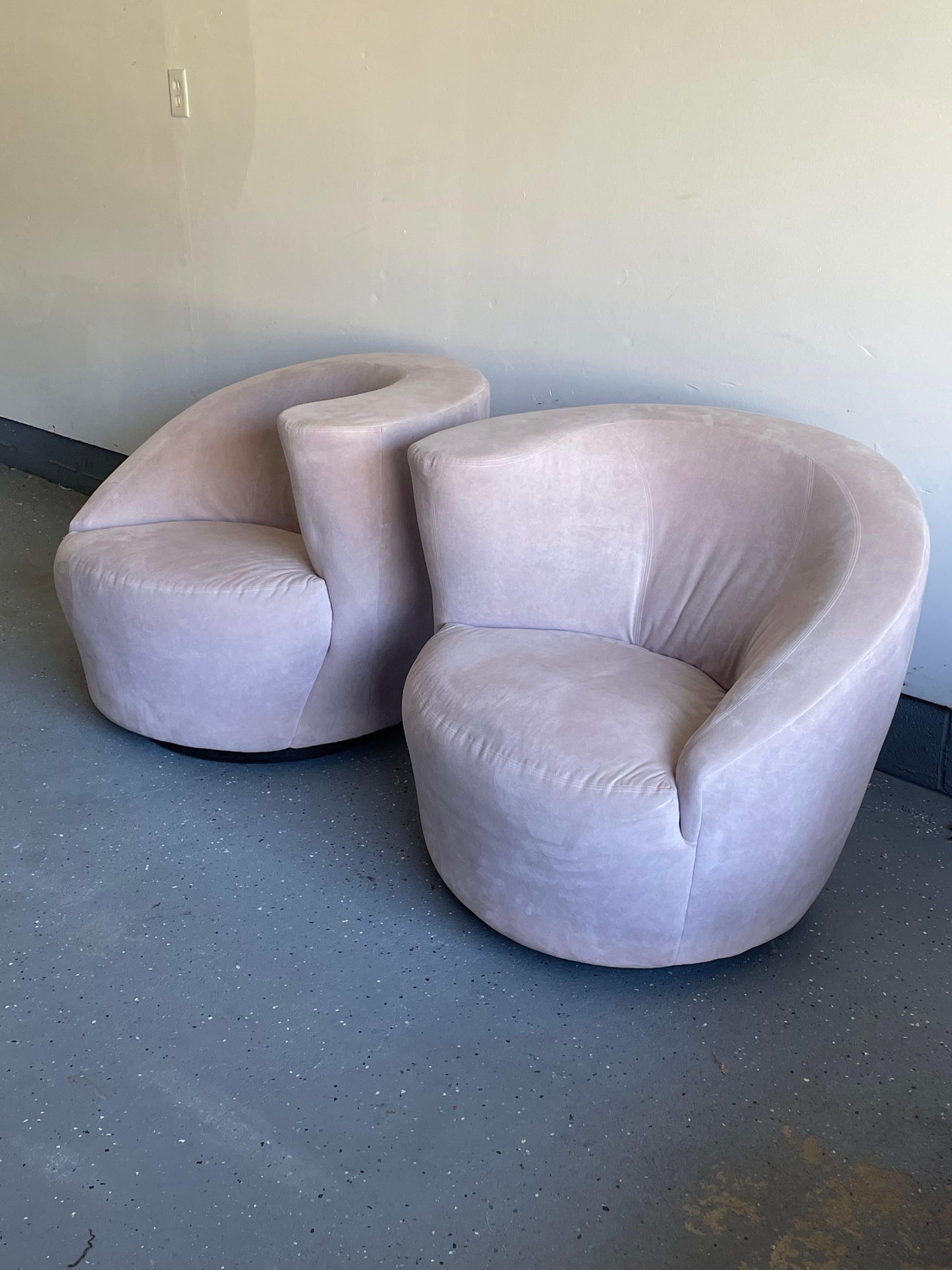 Frisman Vintage Corkscrew or Nautilus Swivel Chairs by Directional