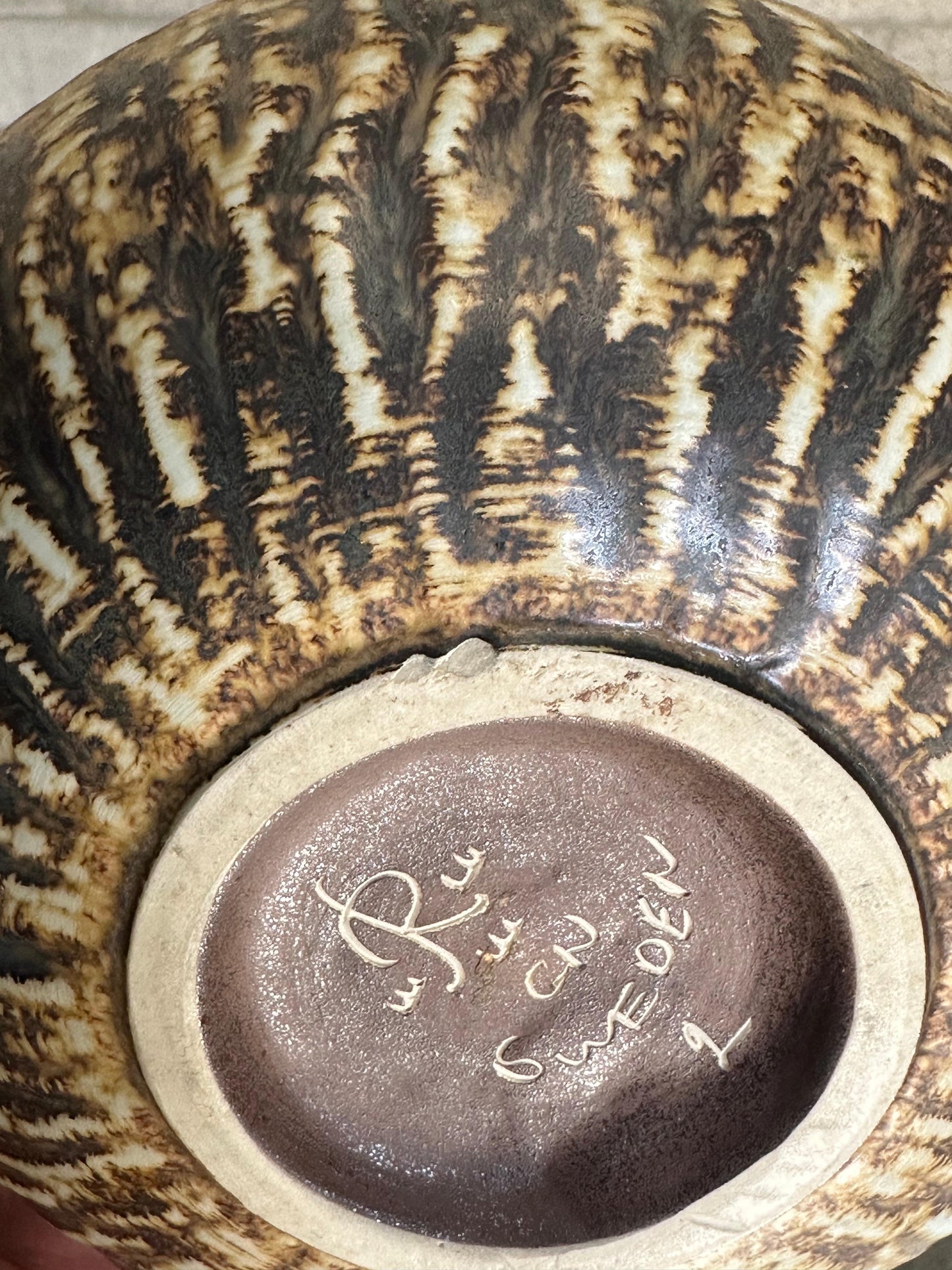 Frisman Vintage Gunnar Nylund for Rörstrand Stoneware Bowl