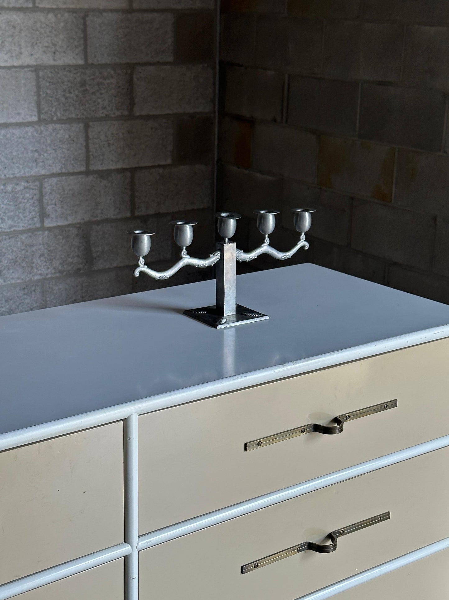 Frisman Vintage Björn Trägårdh for Svenskt Tenn Candelabra in Pewter