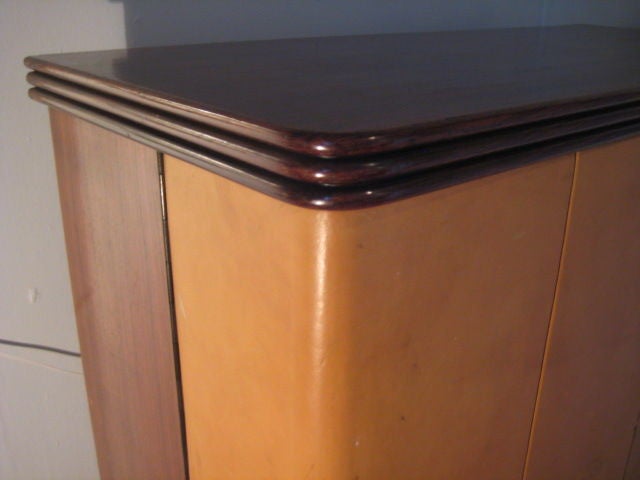 Frisman Vintage Outstanding And Unique Bar Cabinet by Osvaldo Borsani ca' 1940's