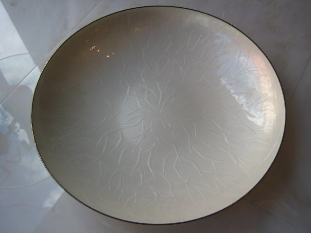 Frisman Vintage A David Andersen Sterling Silver and Enamel Charger