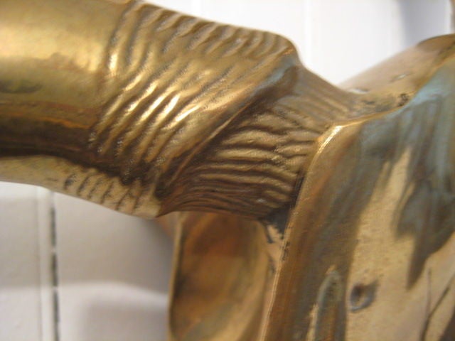 Frisman Vintage A Pair of Decorative Brass Sculls