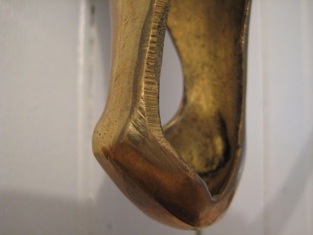 Frisman Vintage A Pair of Decorative Brass Sculls