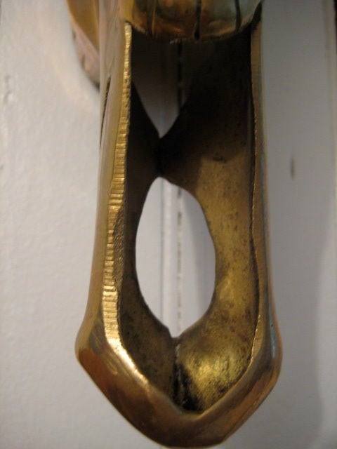 Frisman Vintage A Pair of Decorative Brass Sculls