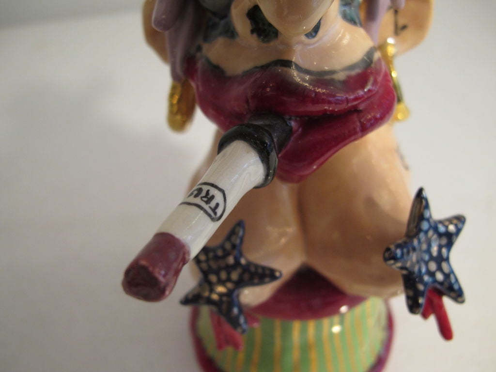 Frisman Vintage Bill Stewart Whimsical Ceramic Sculpture